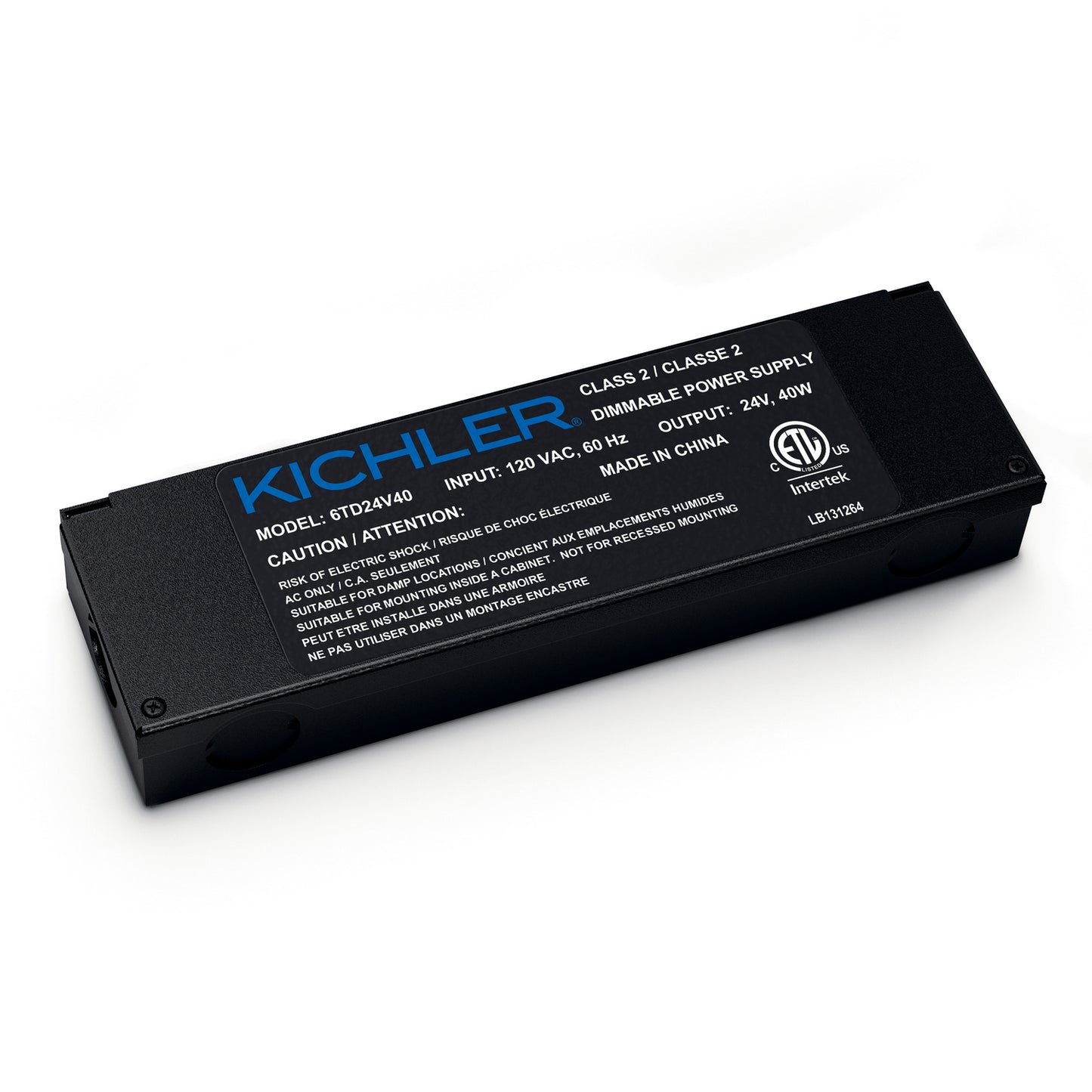 Led Power Supply 24V Power Supply in Textured Black