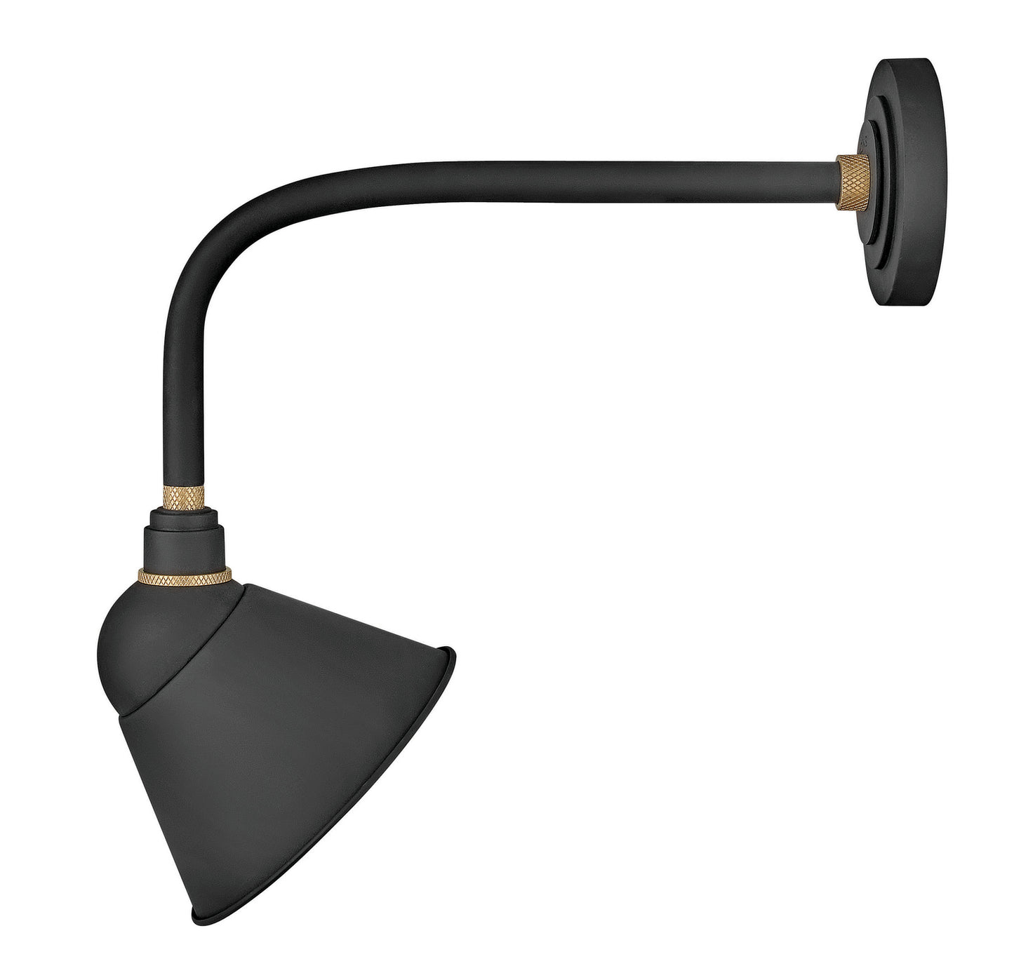 Foundry Sign Light LED Barn Light in Textured Black