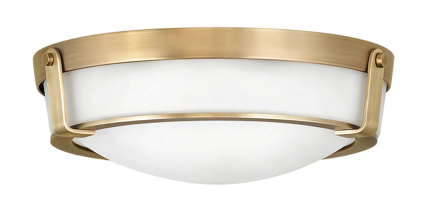 Hathaway LED Flush Mount in Heritage Brass