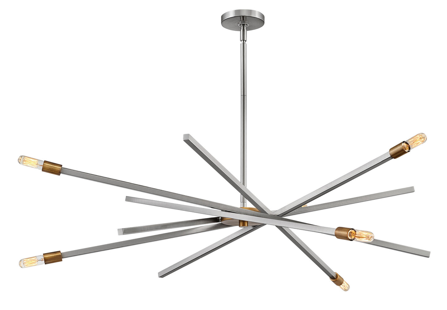 Archer LED Chandelier in Brushed Nickel
