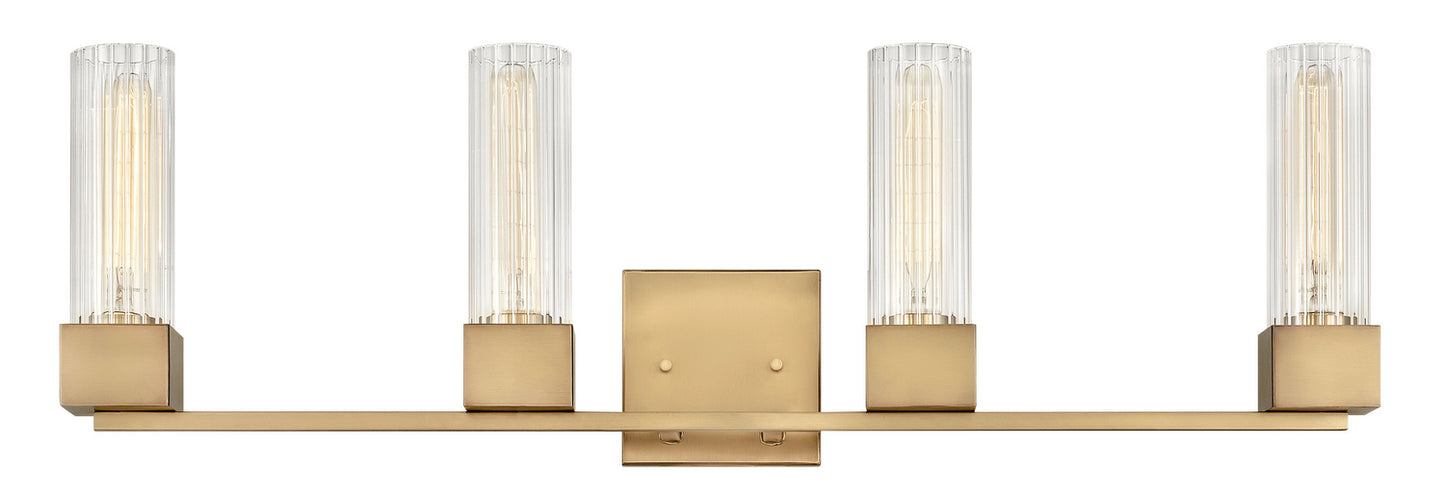 Xander LED Vanity in Heritage Brass