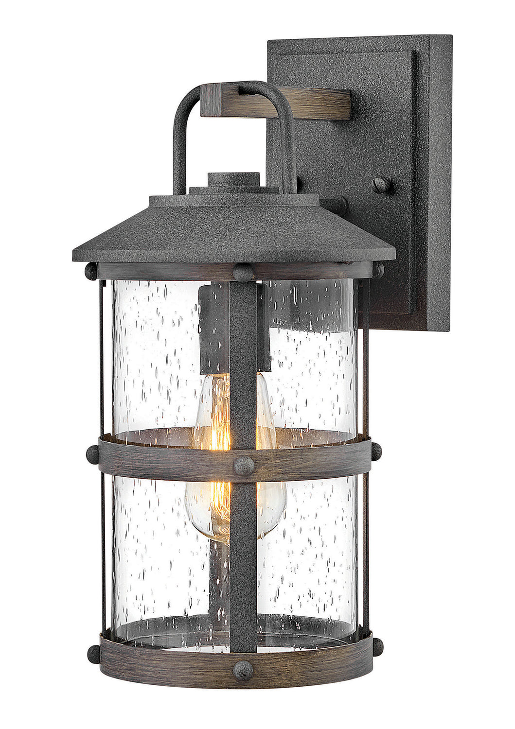 Lakehouse LED Wall Mount in Aged Zinc