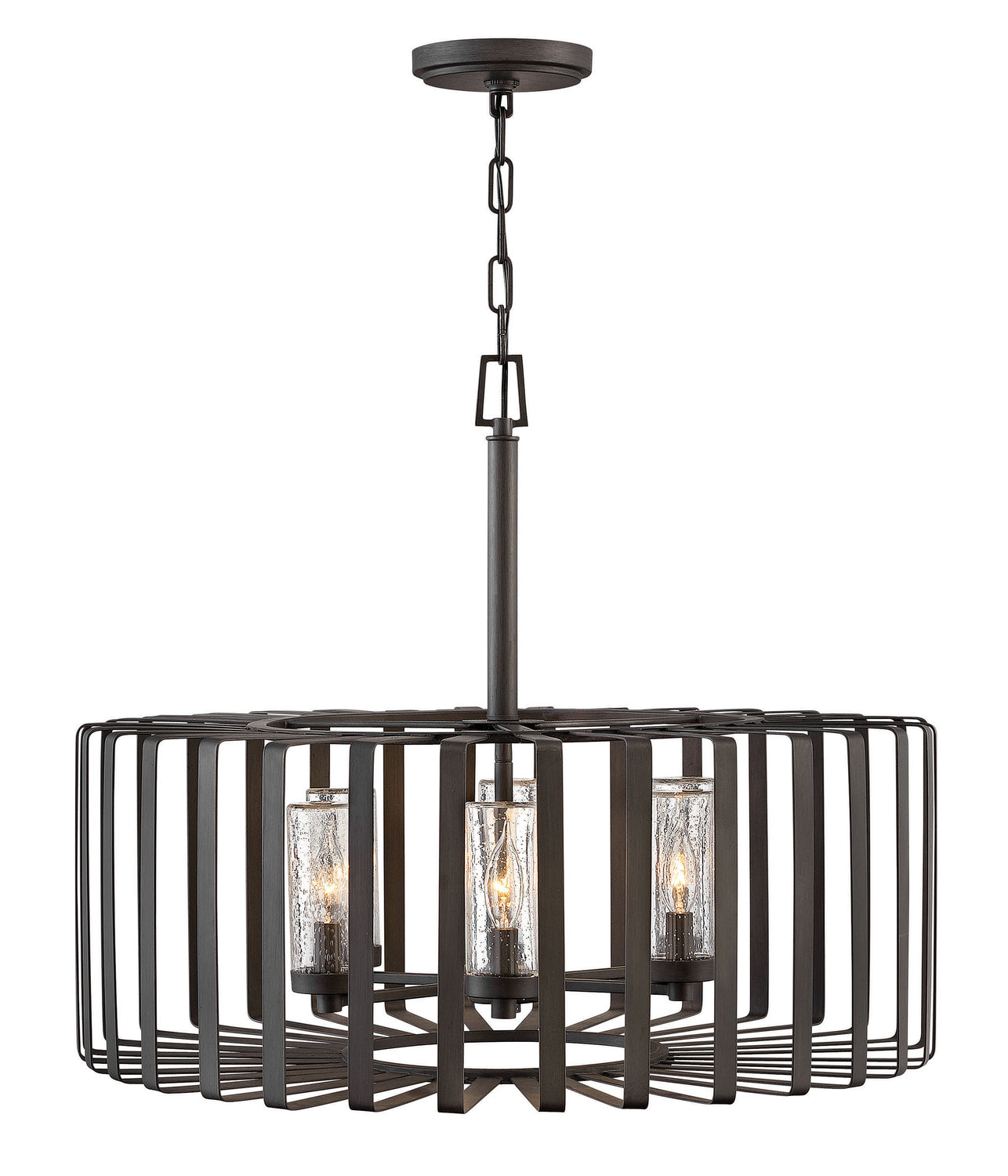 Reid LED Chandelier in Brushed Graphite