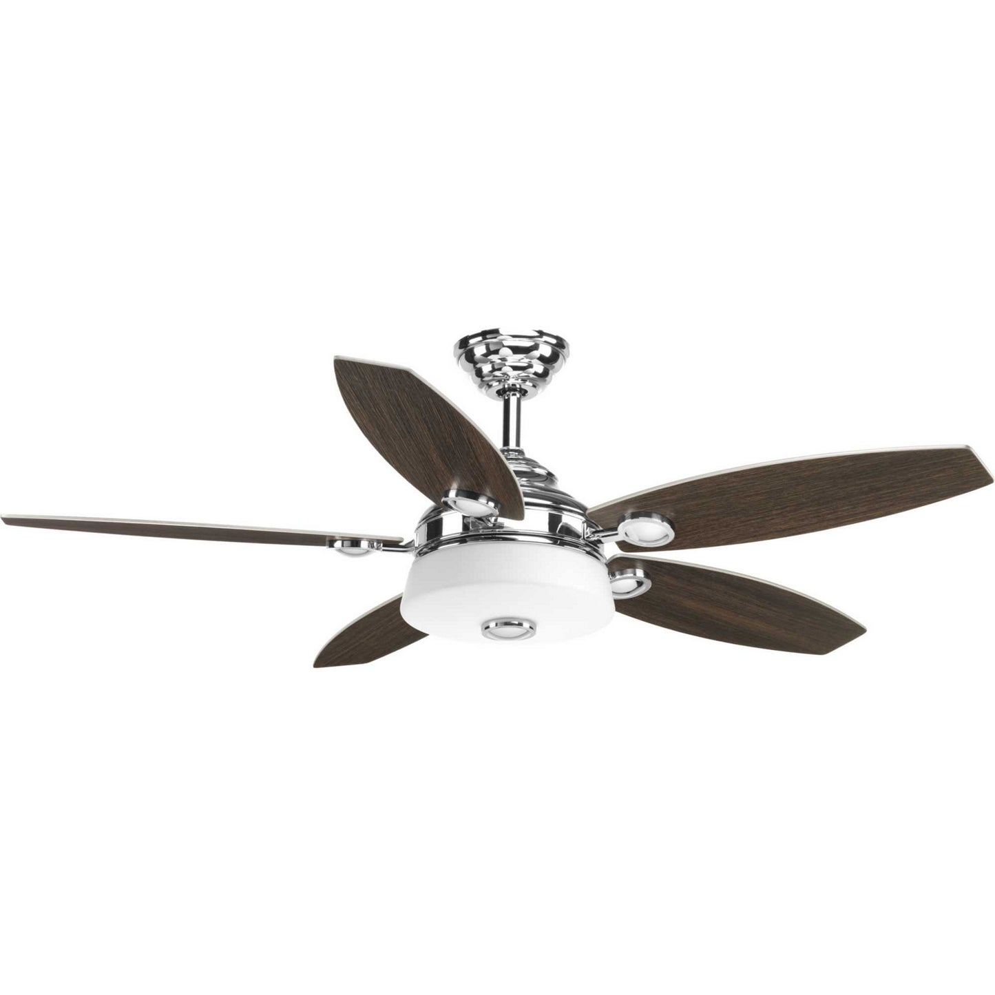 Graceful 54" Ceiling Fan in Polished Chrome
