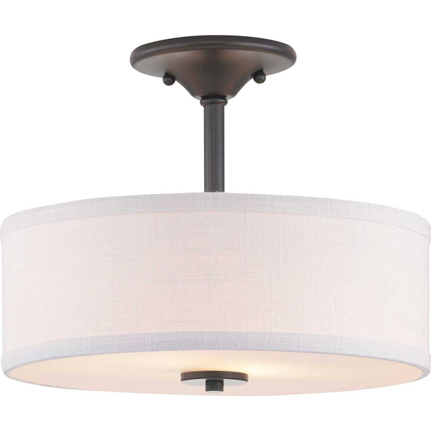 Progress Lighting - P350129-143 - Two Light Semi-Flush Mount - Inspire - Graphite