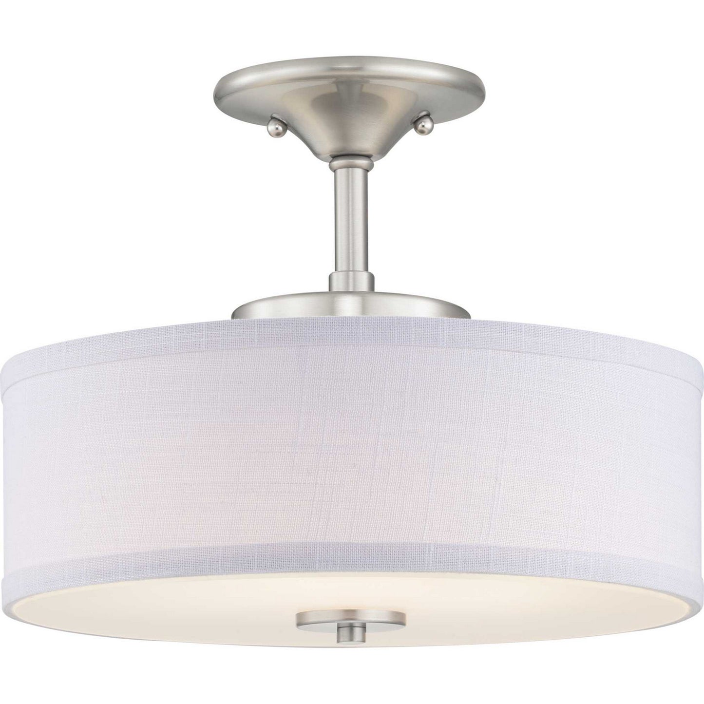Progress Lighting - P350134-009-30 - LED Semi-Flush - Inspire LED - Brushed Nickel