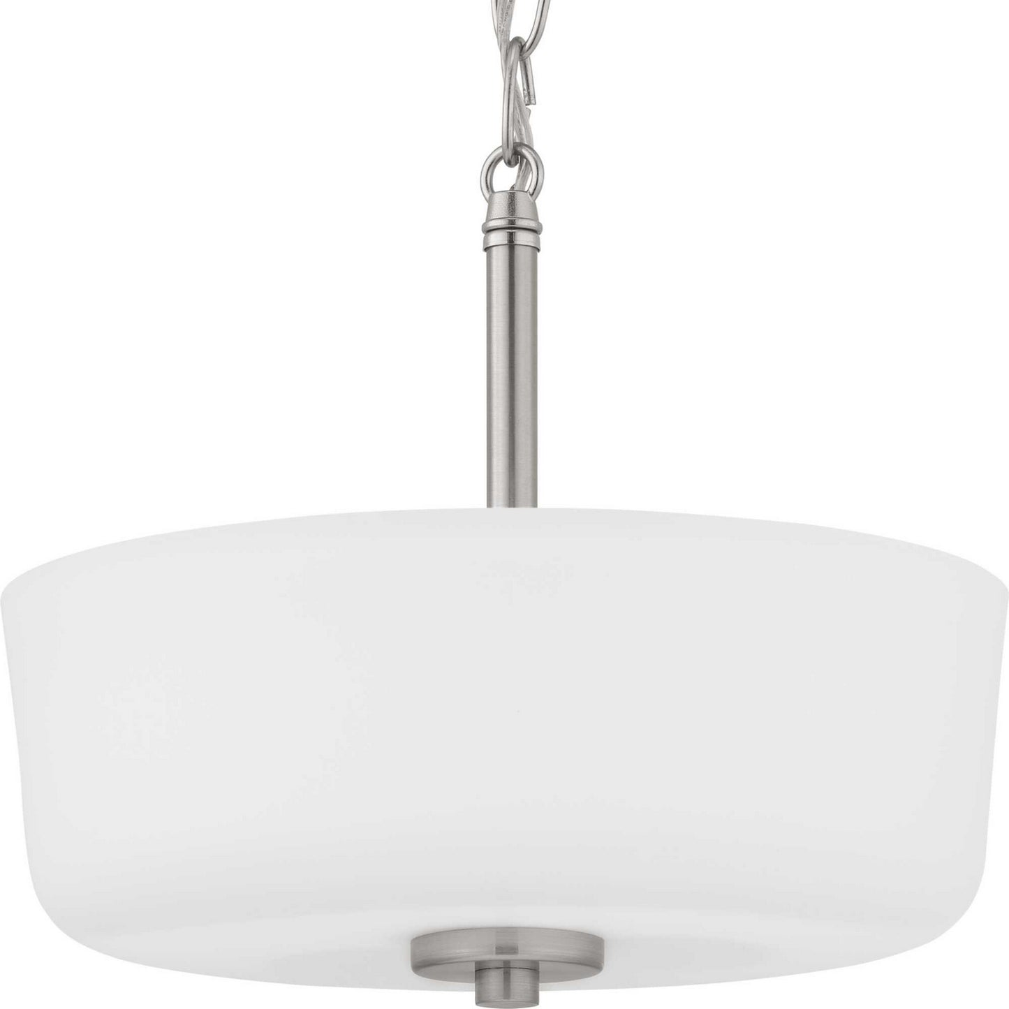 Tobin Two Light Semi-Flush Convertible in Brushed Nickel