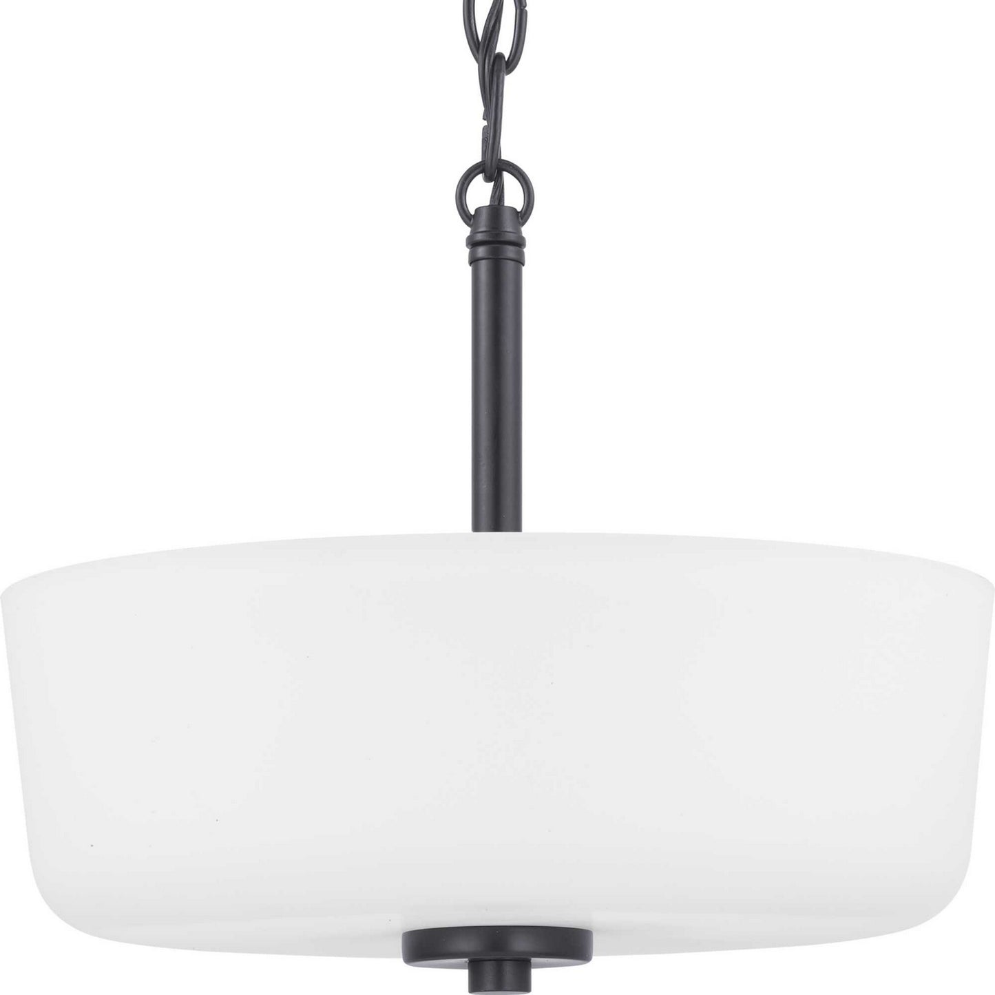 Progress Lighting - P350137-031 - Two Light Semi-Flush Convertible - Tobin - Black