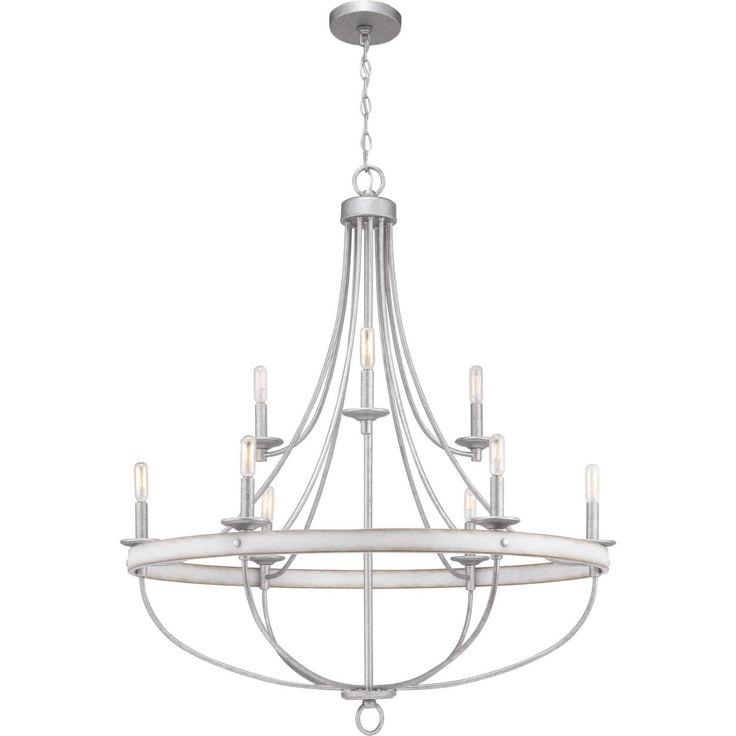 Progress Lighting - P400159-141 - Nine Light Chandelier - Gulliver - Galvanized