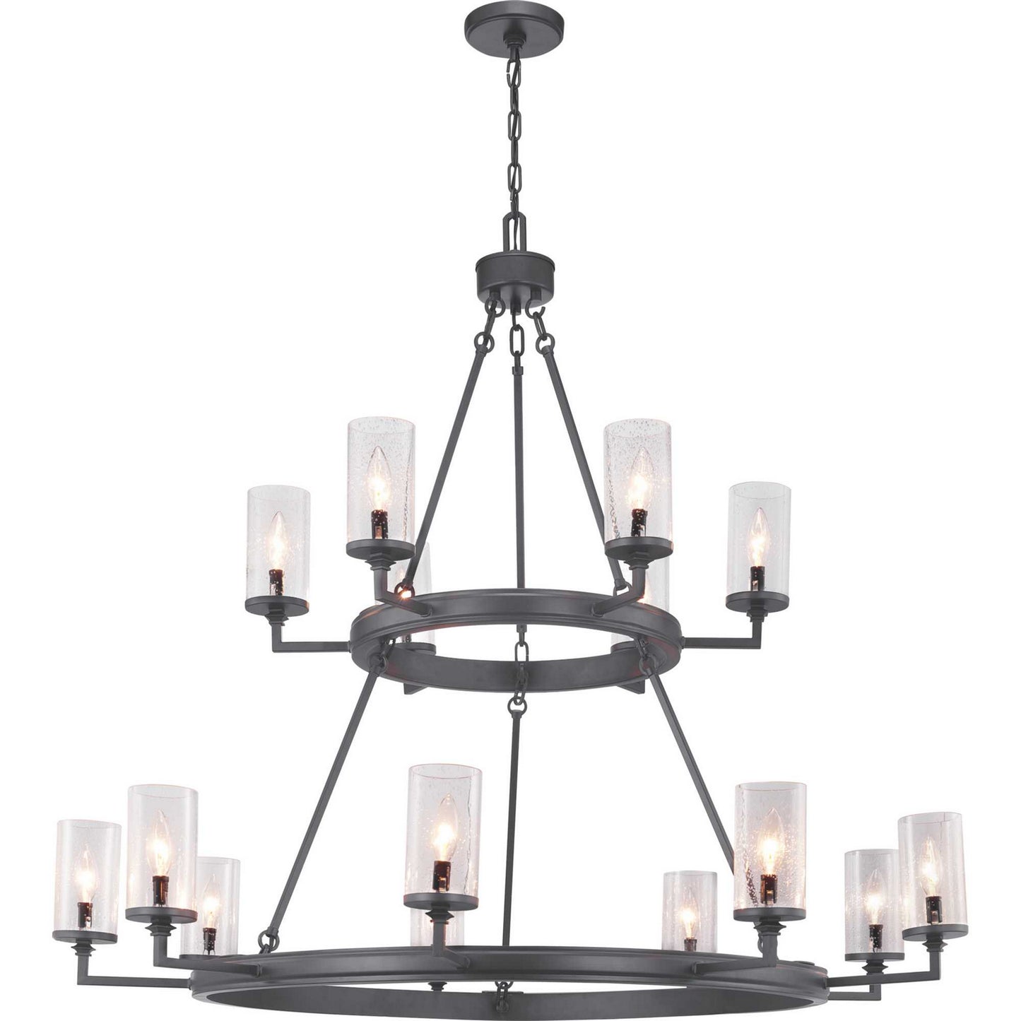 Gresham 15 Light Chandelier in Graphite