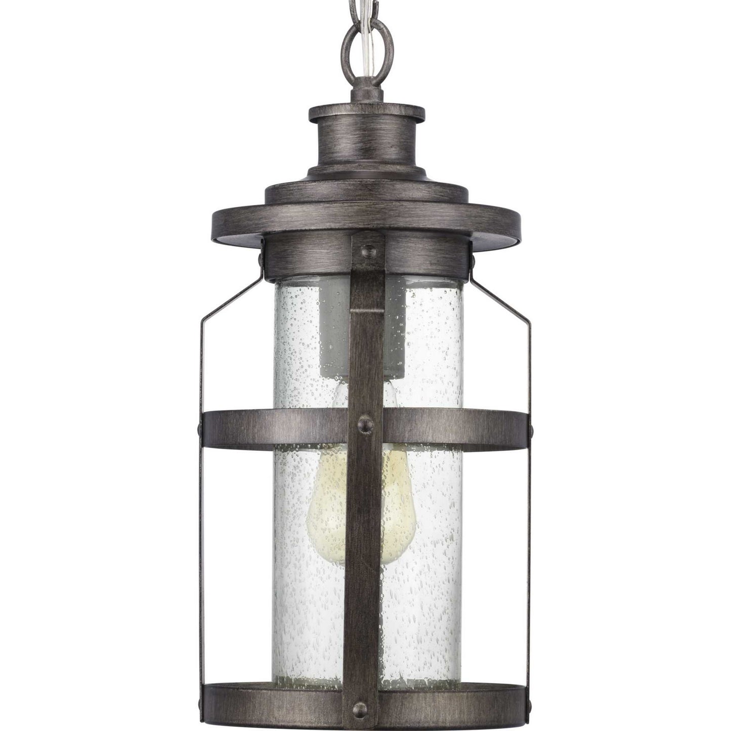 Haslett One Light Hanging Lantern in Antique Pewter