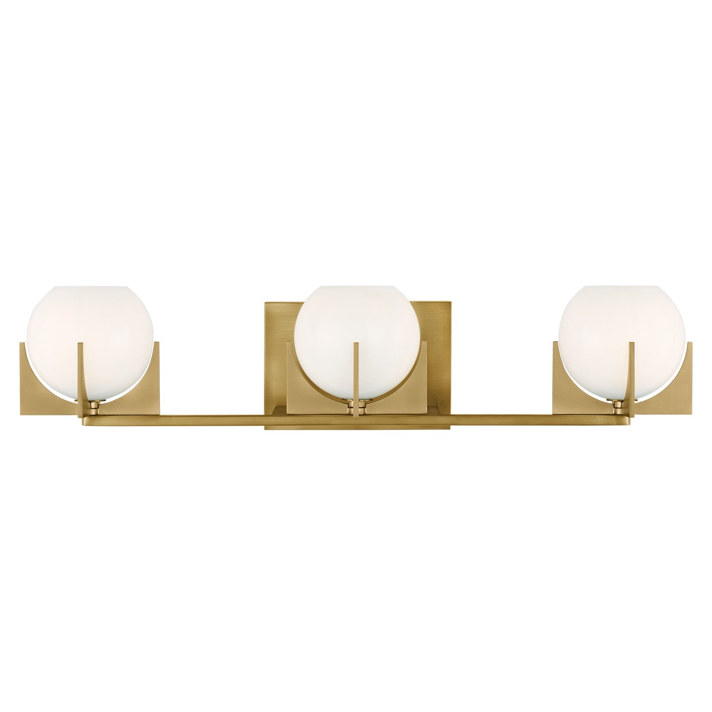Abbott LED Vanity in Burnished Brass
