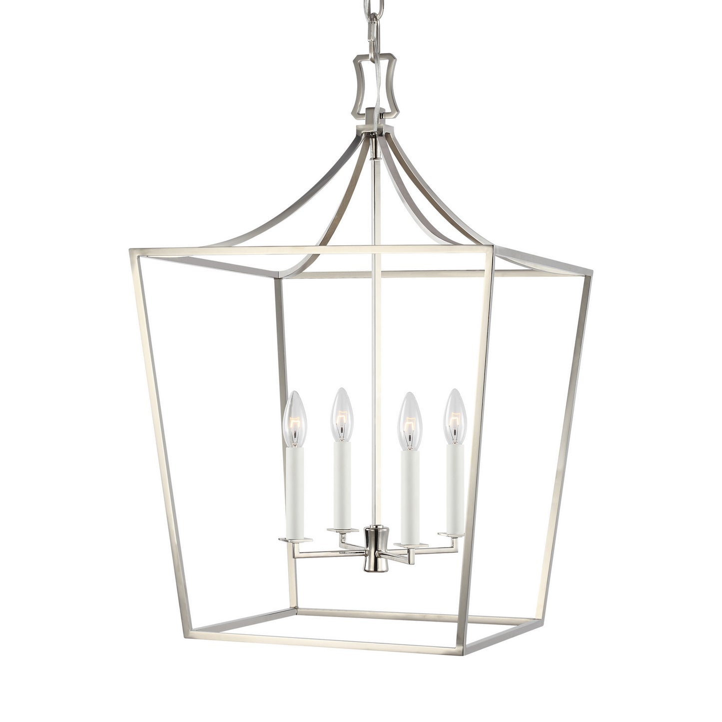 Southold Four Light Lantern in Polished Nickel