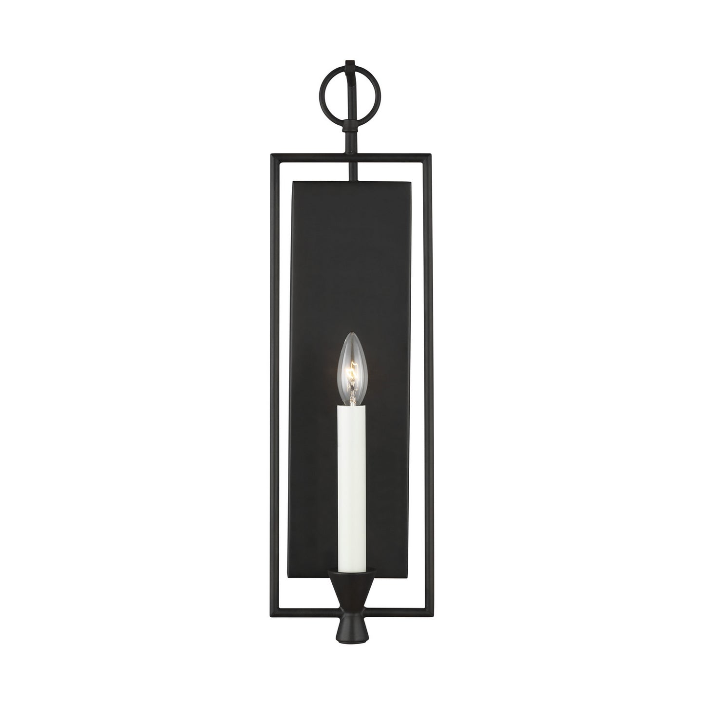 Keystone One Light Wall Sconce in Aged Iron