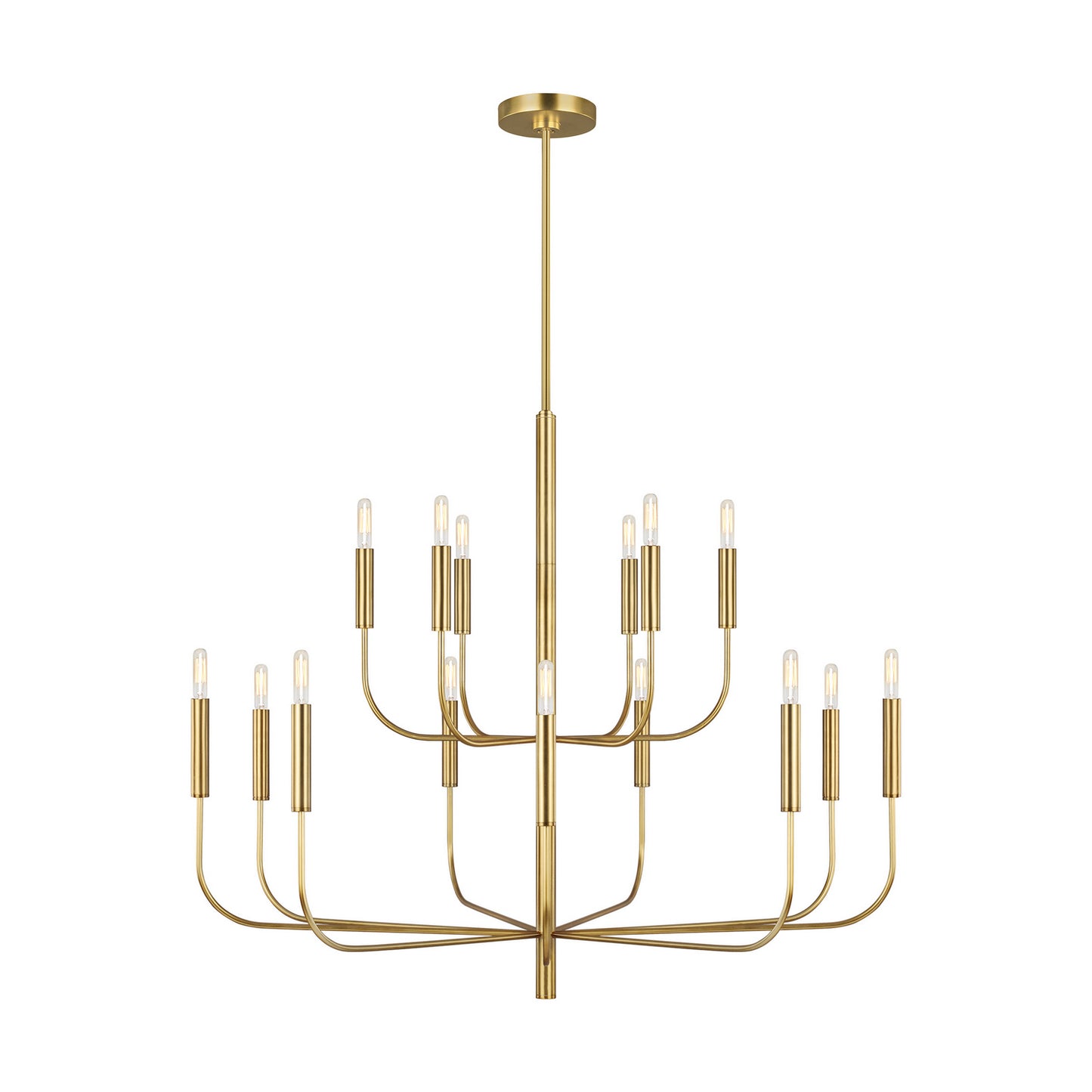 Brianna 15 Light Chandelier in Burnished Brass