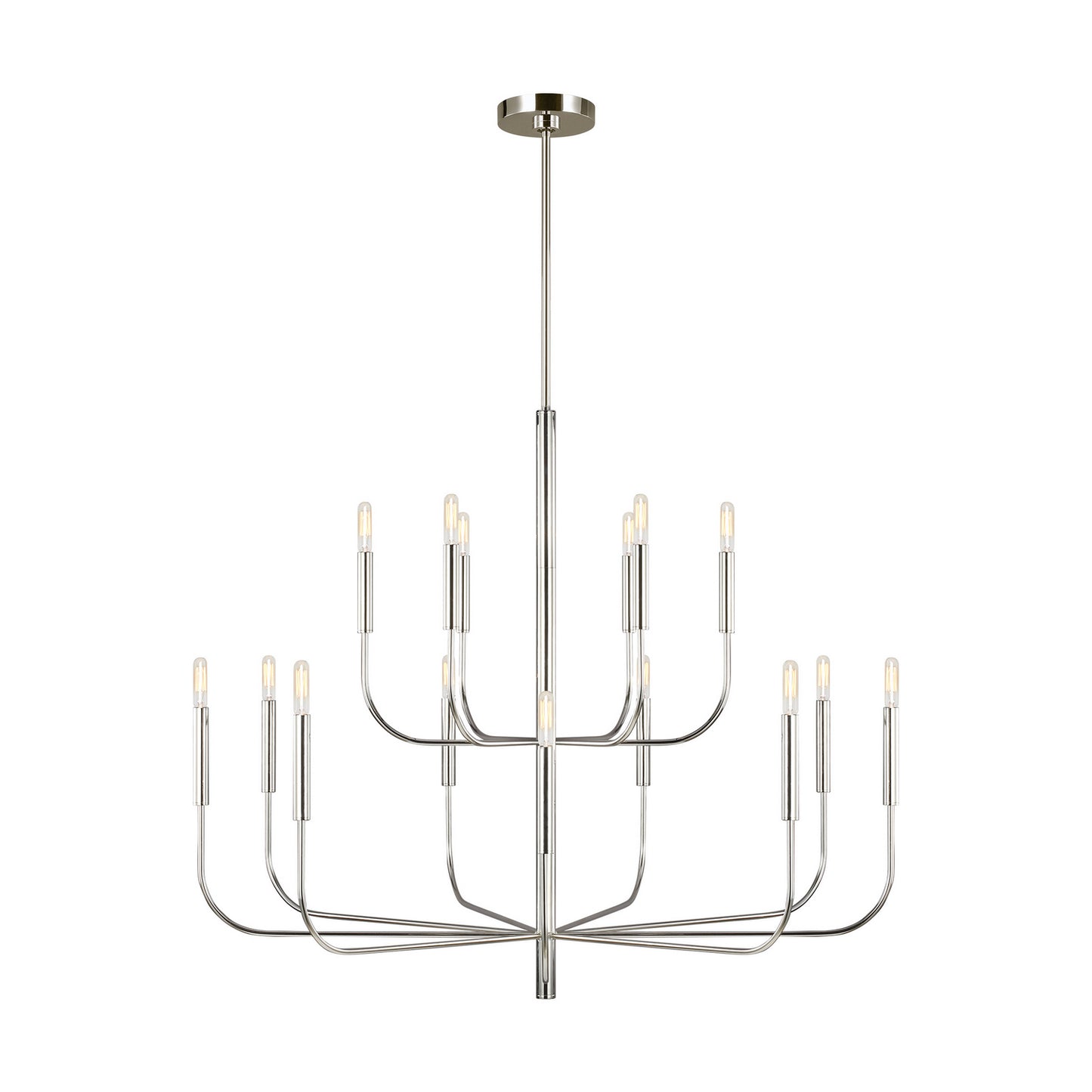 Brianna 15 Light Chandelier in Polished Nickel