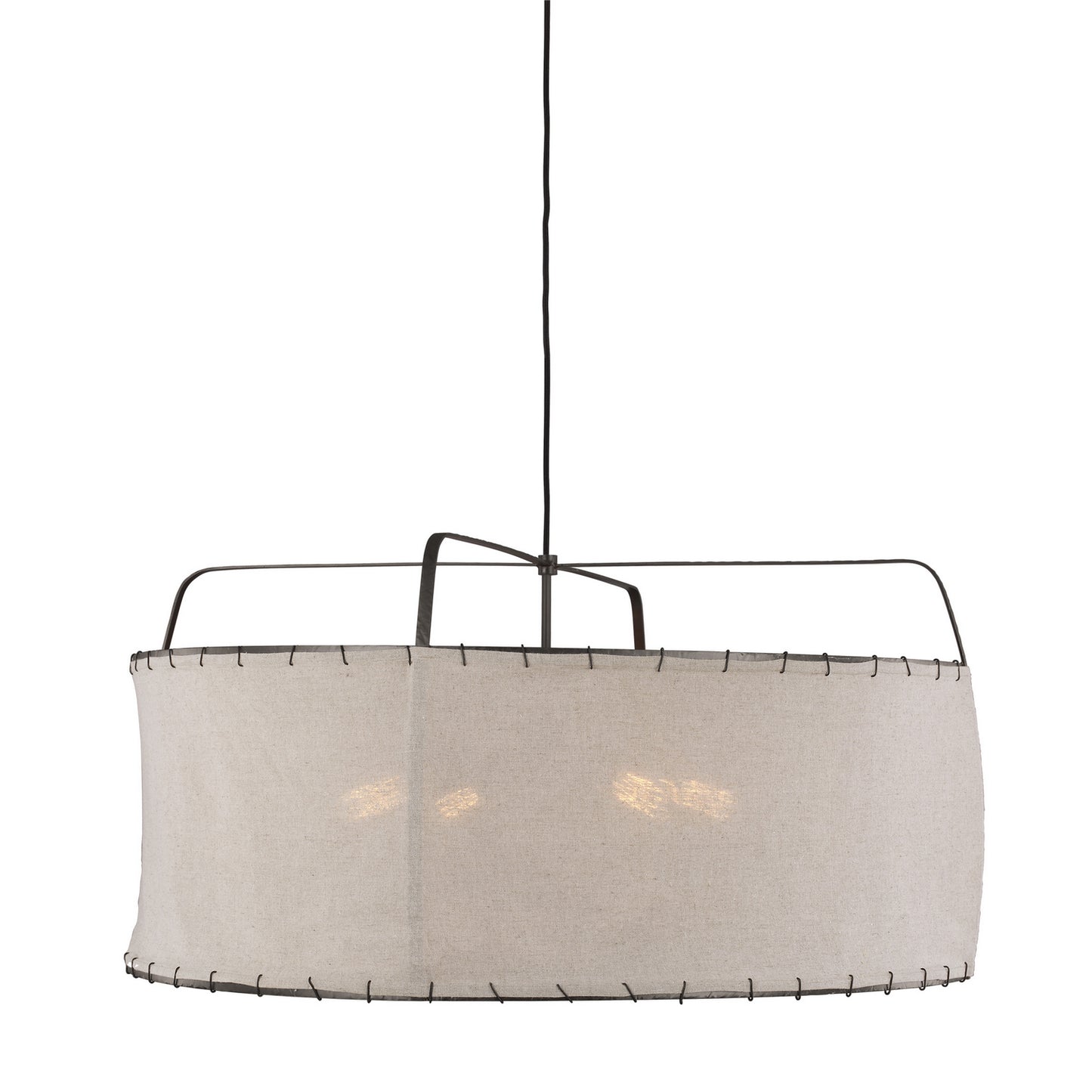 Dunne Four Light Pendant in Aged Iron