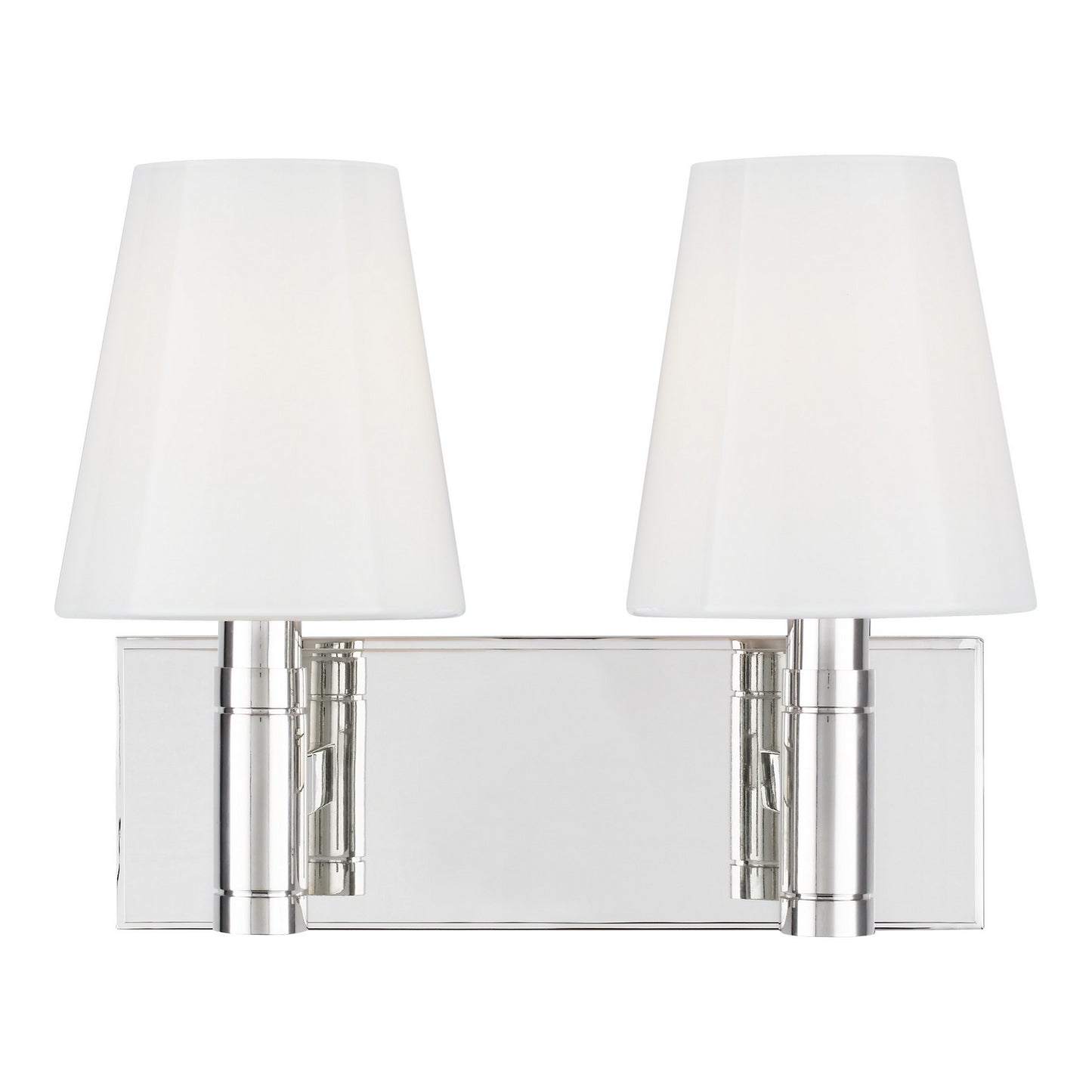 Beckham Classic Two Light Vanity in Polished Nickel
