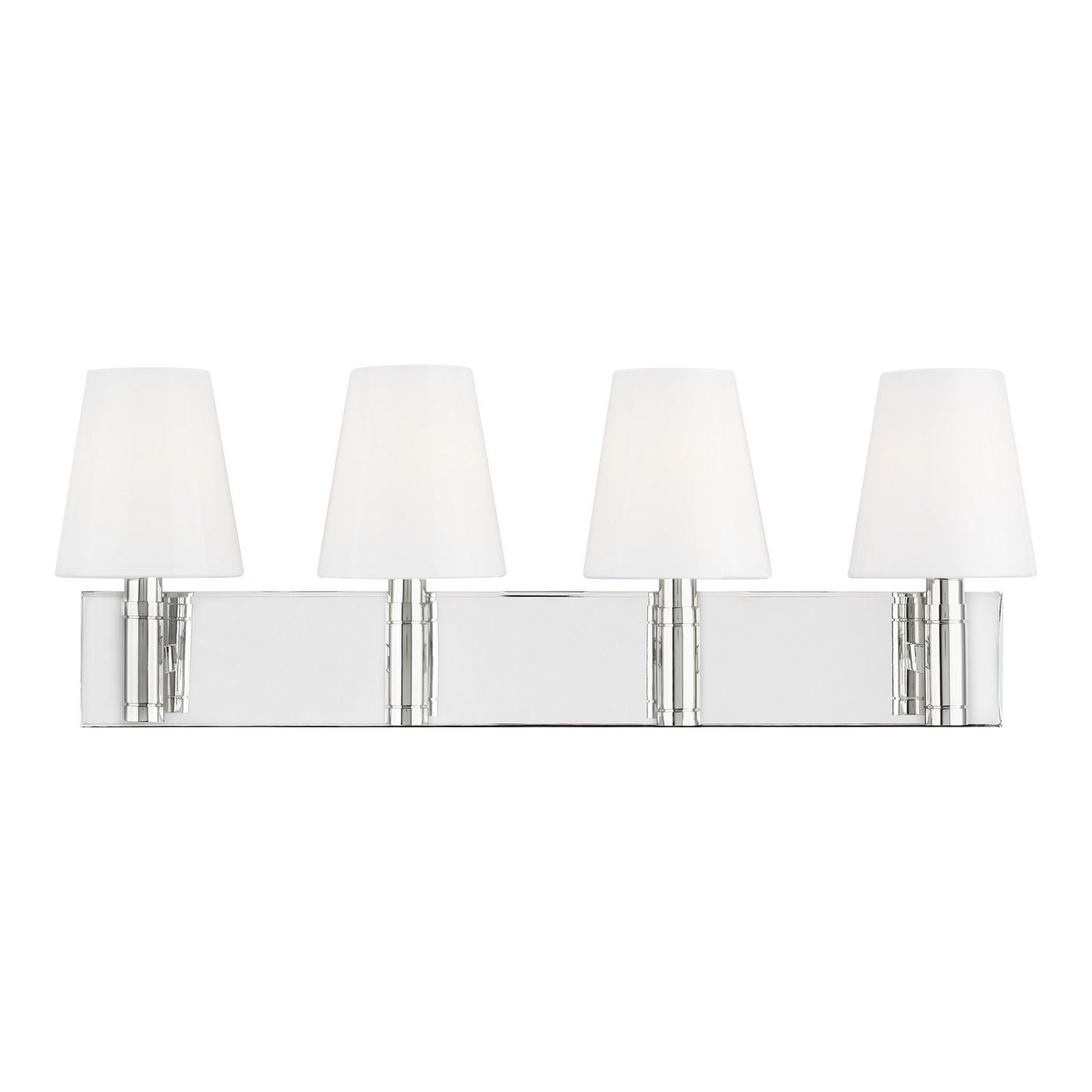 Beckham Classic Four Light Vanity in Polished Nickel