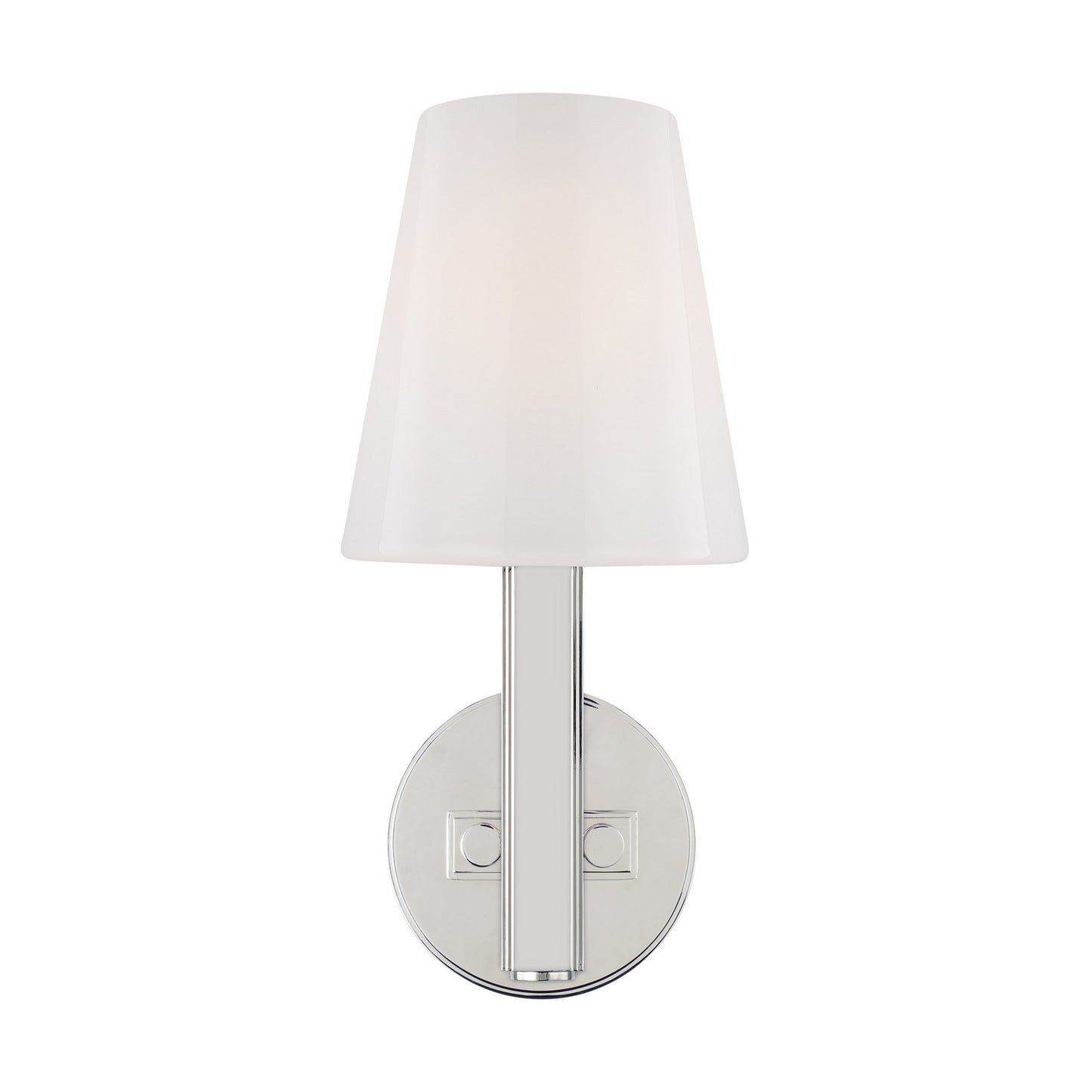 Logan One Light Wall Sconce in Polished Nickel