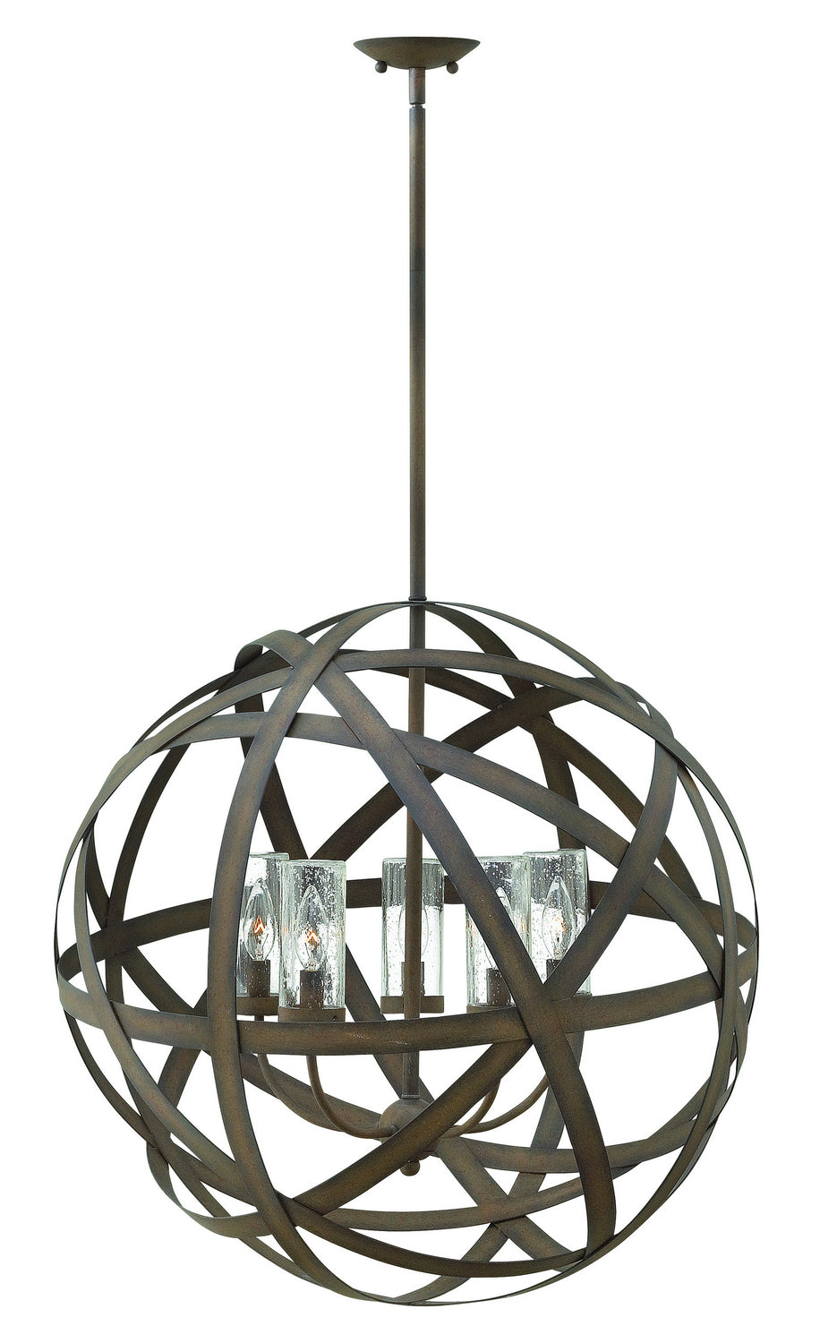 Carson LED Chandelier in Vintage Iron