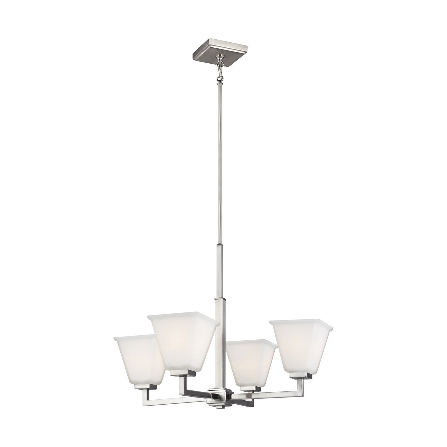 Generation Lighting - 3113704EN3-962 - Four Light Chandelier - Ellis Harper - Brushed Nickel