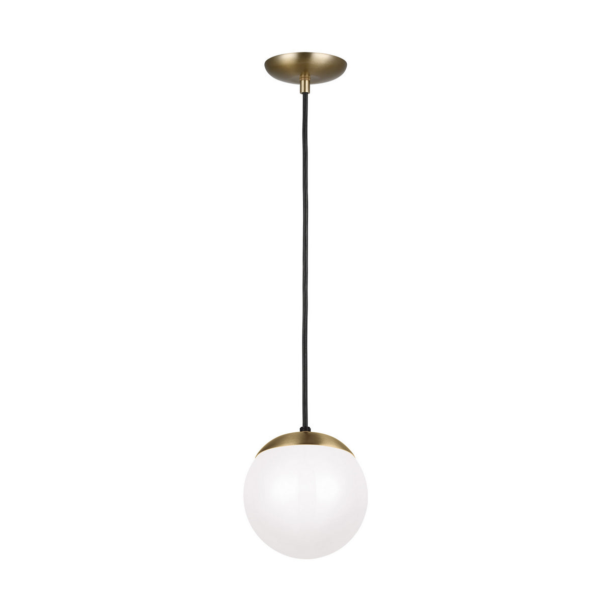 Leo - Hanging Globe One Light Pendant in Satin Brass