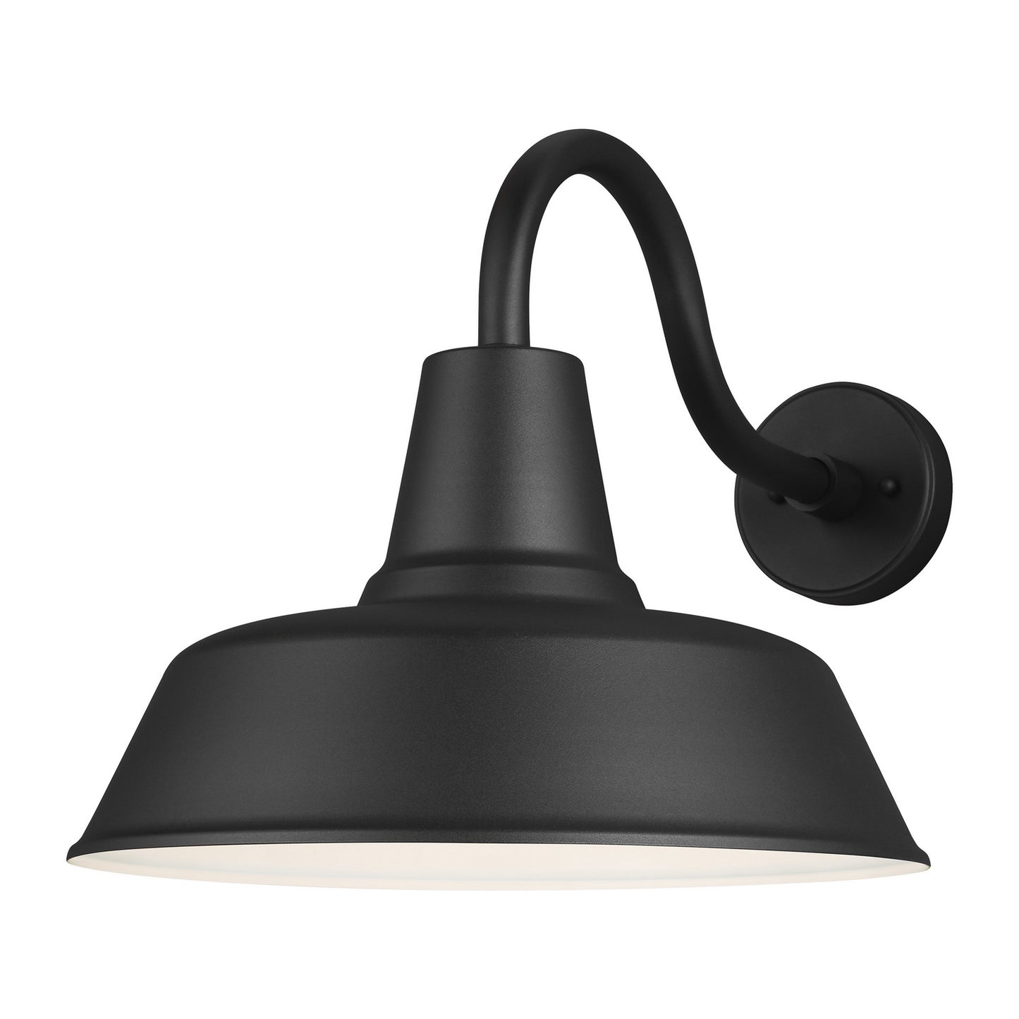 Barn Light One Light Outdoor Wall Lantern in Black