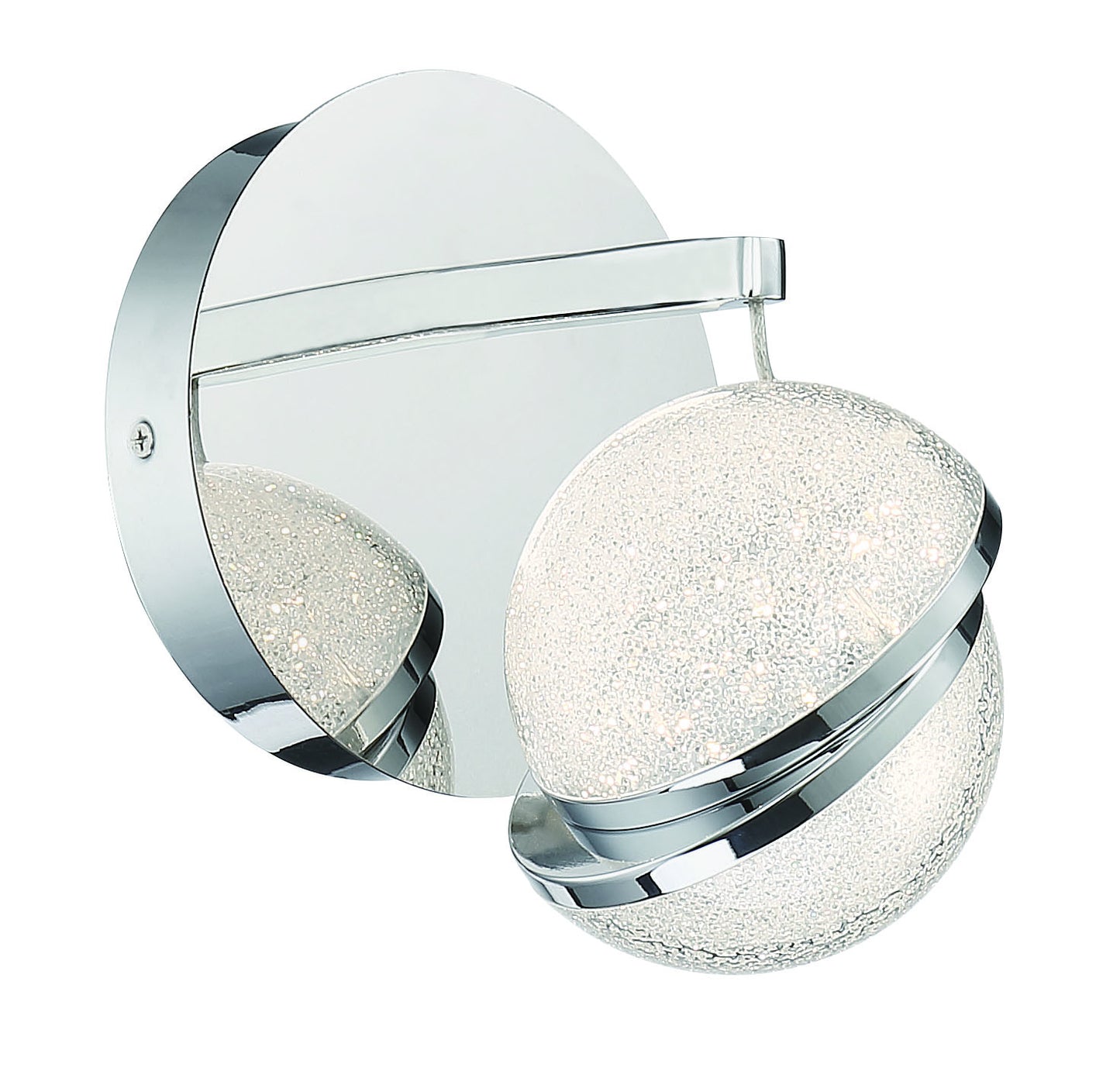 Silver Slice LED Bath in Chrome