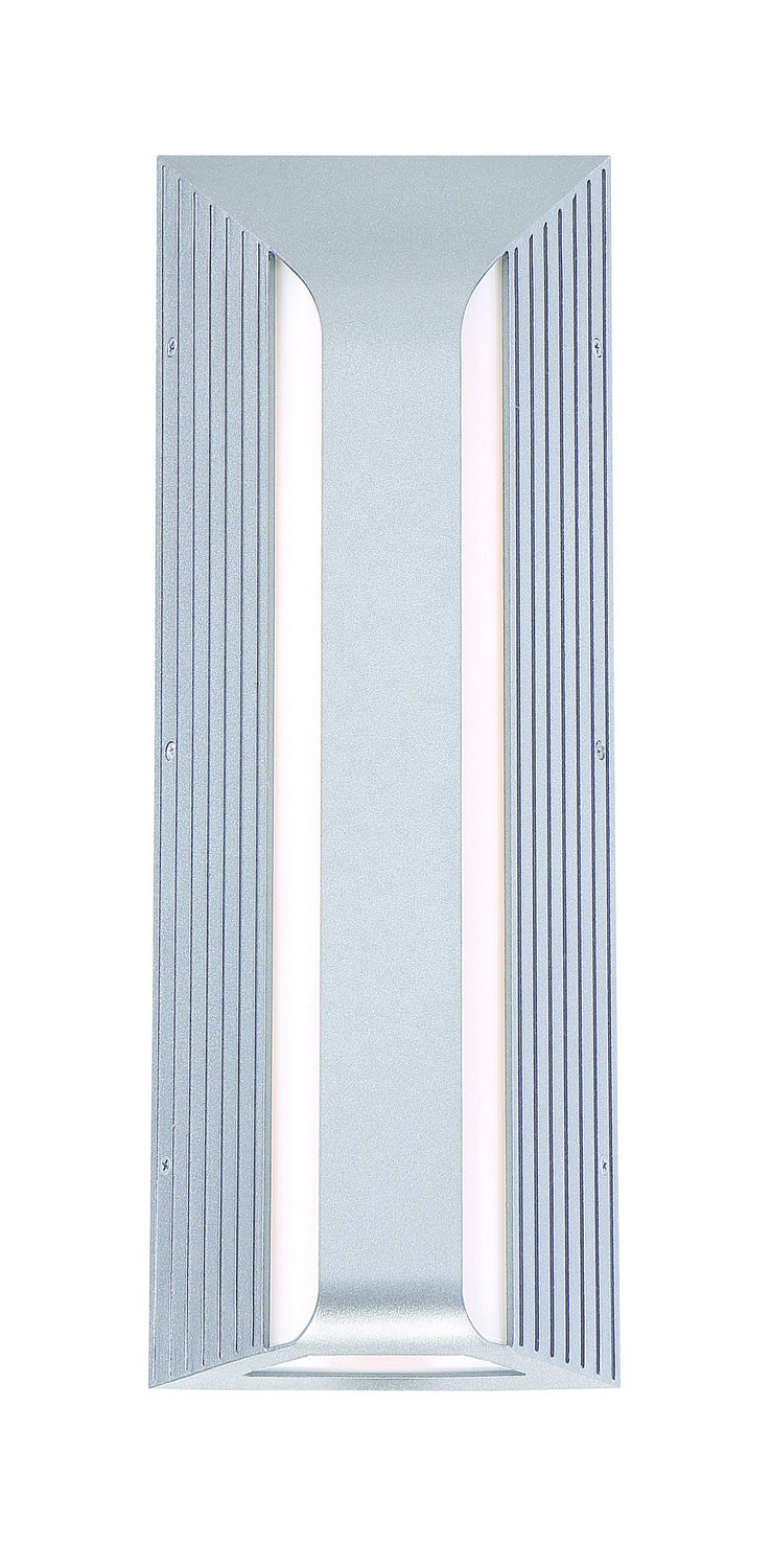 Launch LED Outdoor Wall Sconce in Sand Silver