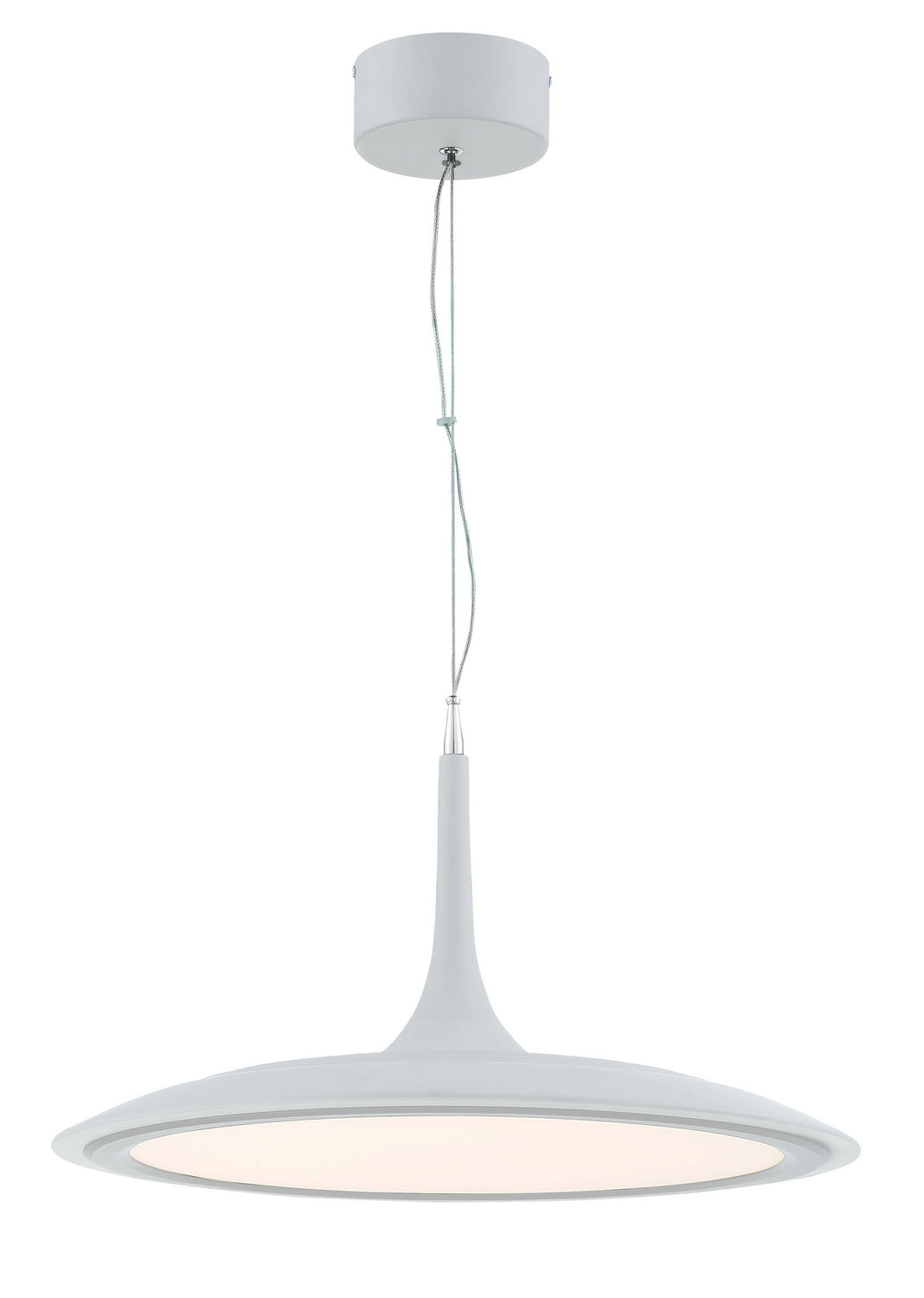 Hover LED Pendant in Matte White