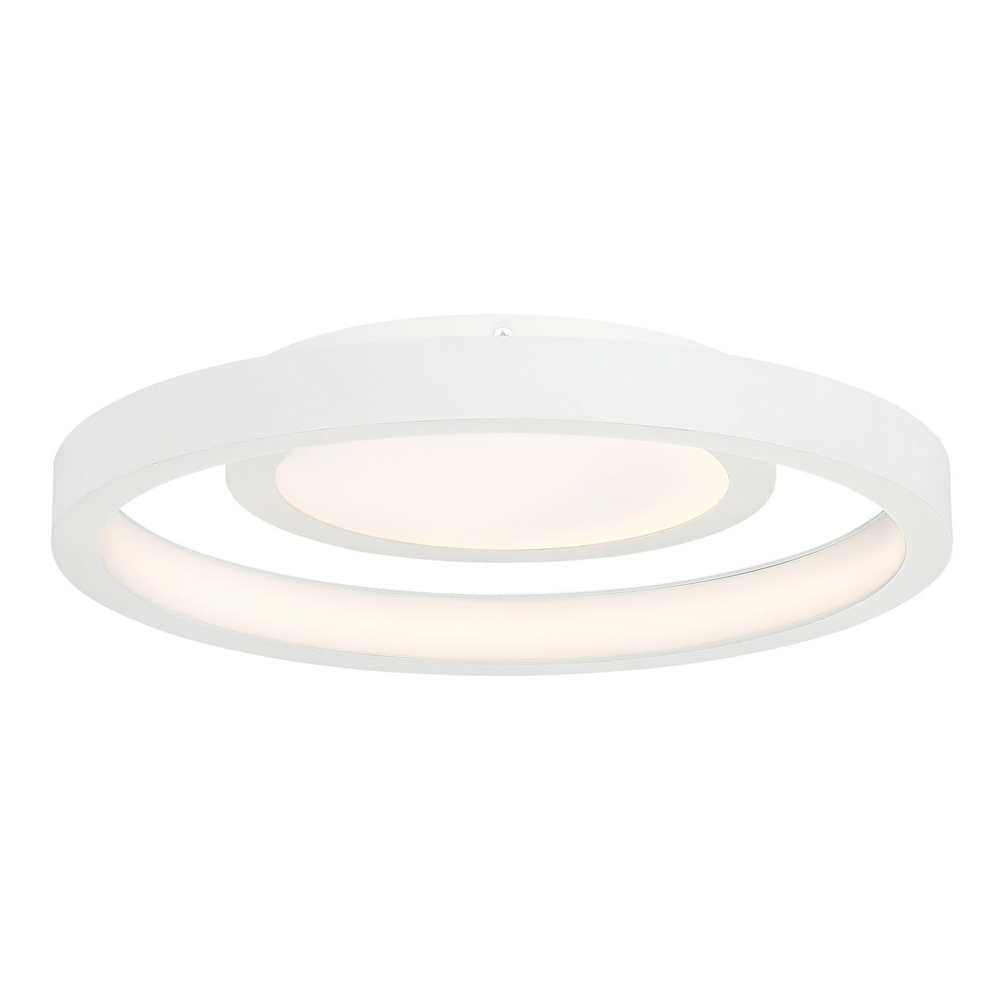 George Kovacs - P2015-044-L - LED Flush Mount - Knock Out - White