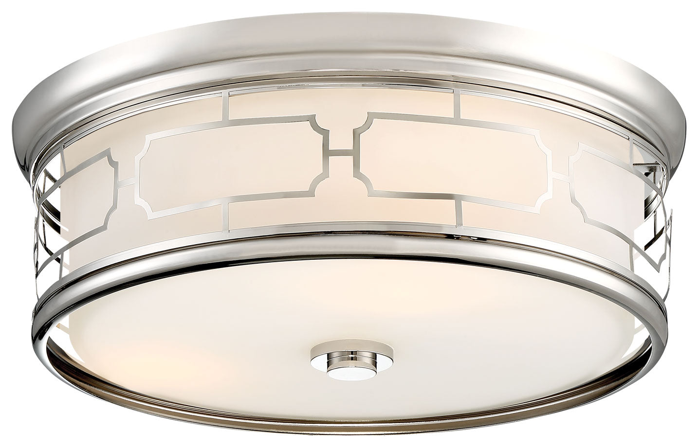 Flush Mount LED Flush Mount in Polished Nickel