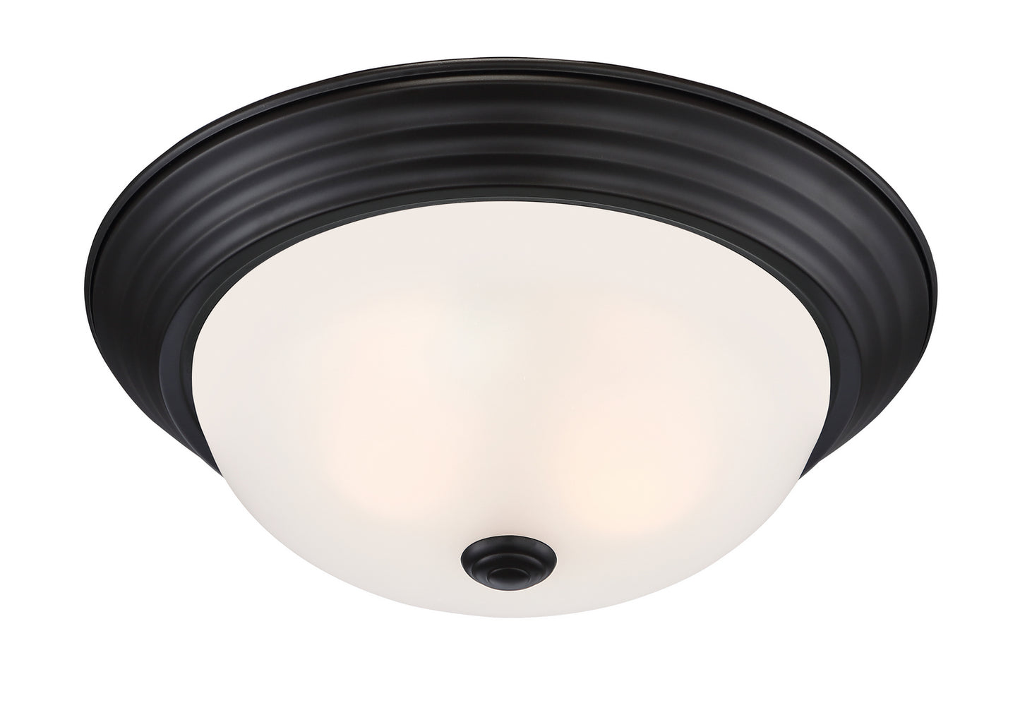 Decorative Flushmount Two Light Flushmount in Oil Rubbed Bronze