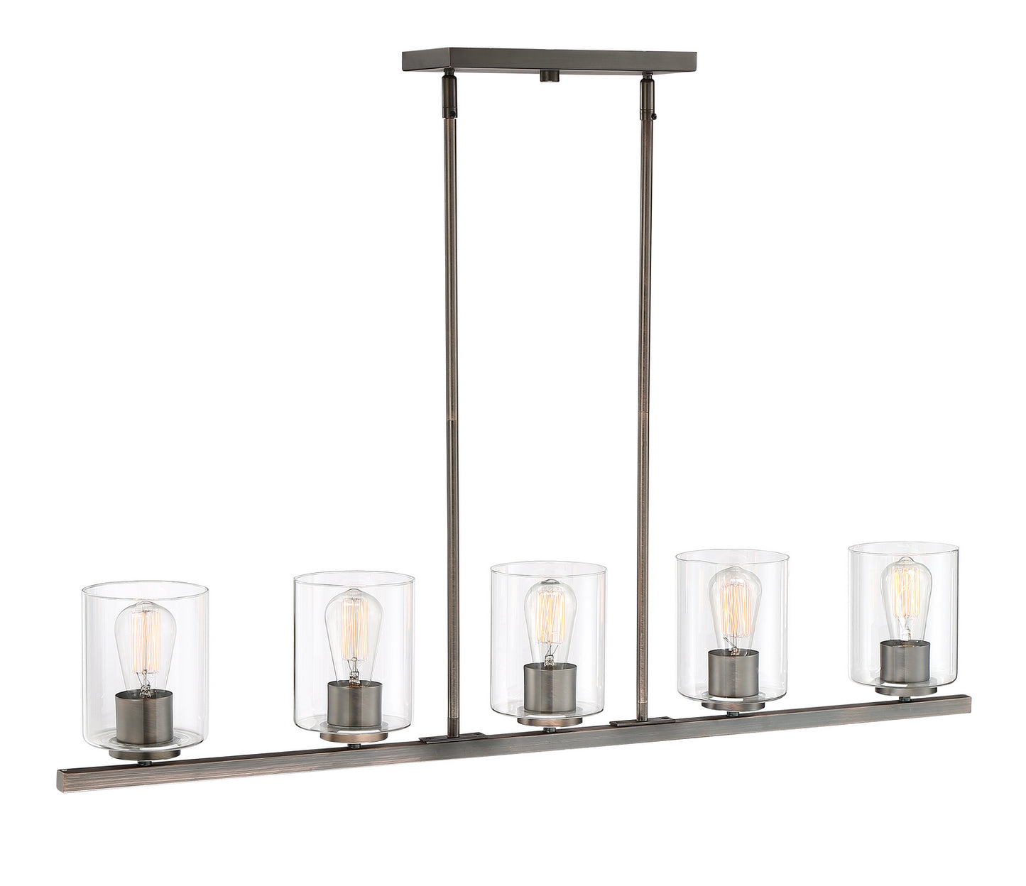 Liam Five Light Island Pendant in Bronze (Satin Copper)