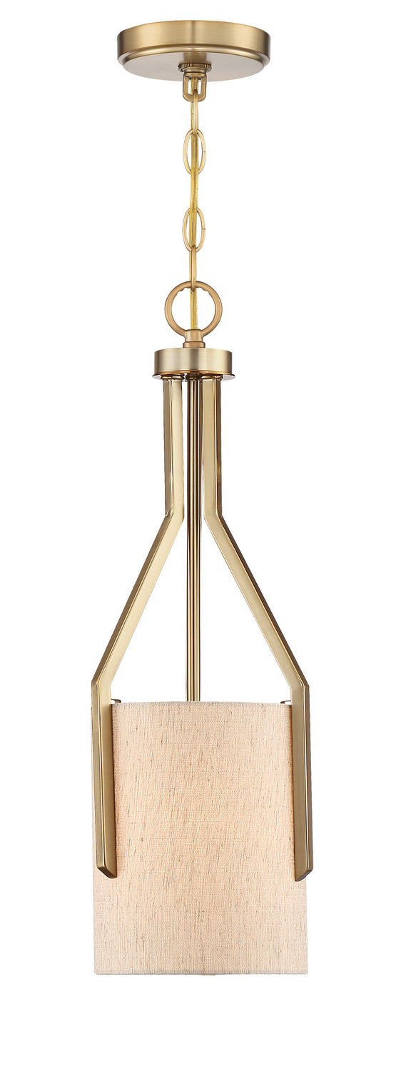 Elara One Light Mini Pendant in Gold (Brushed)