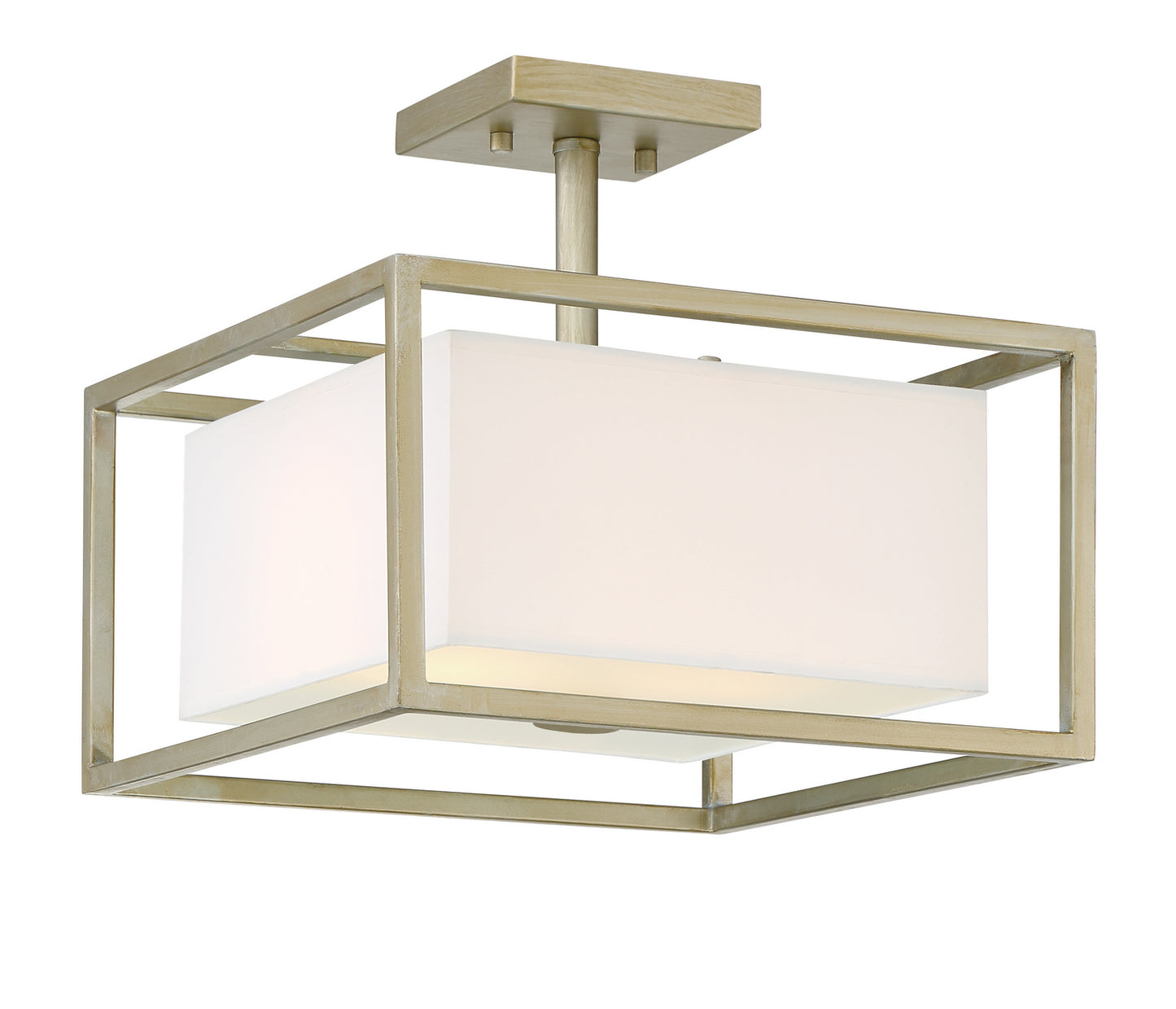 Chloie Two Light Semi-Flush Mount in Gold (Sterling)