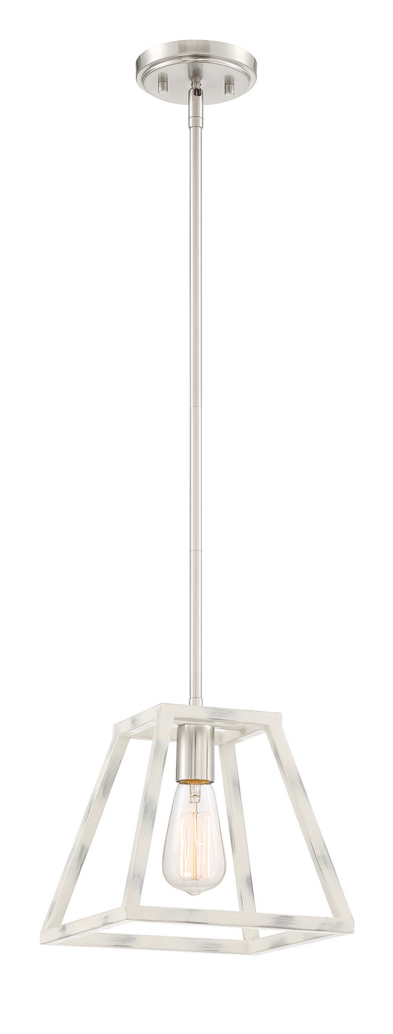 Rhode One Light Mini Pendant in Coastal Weathered White