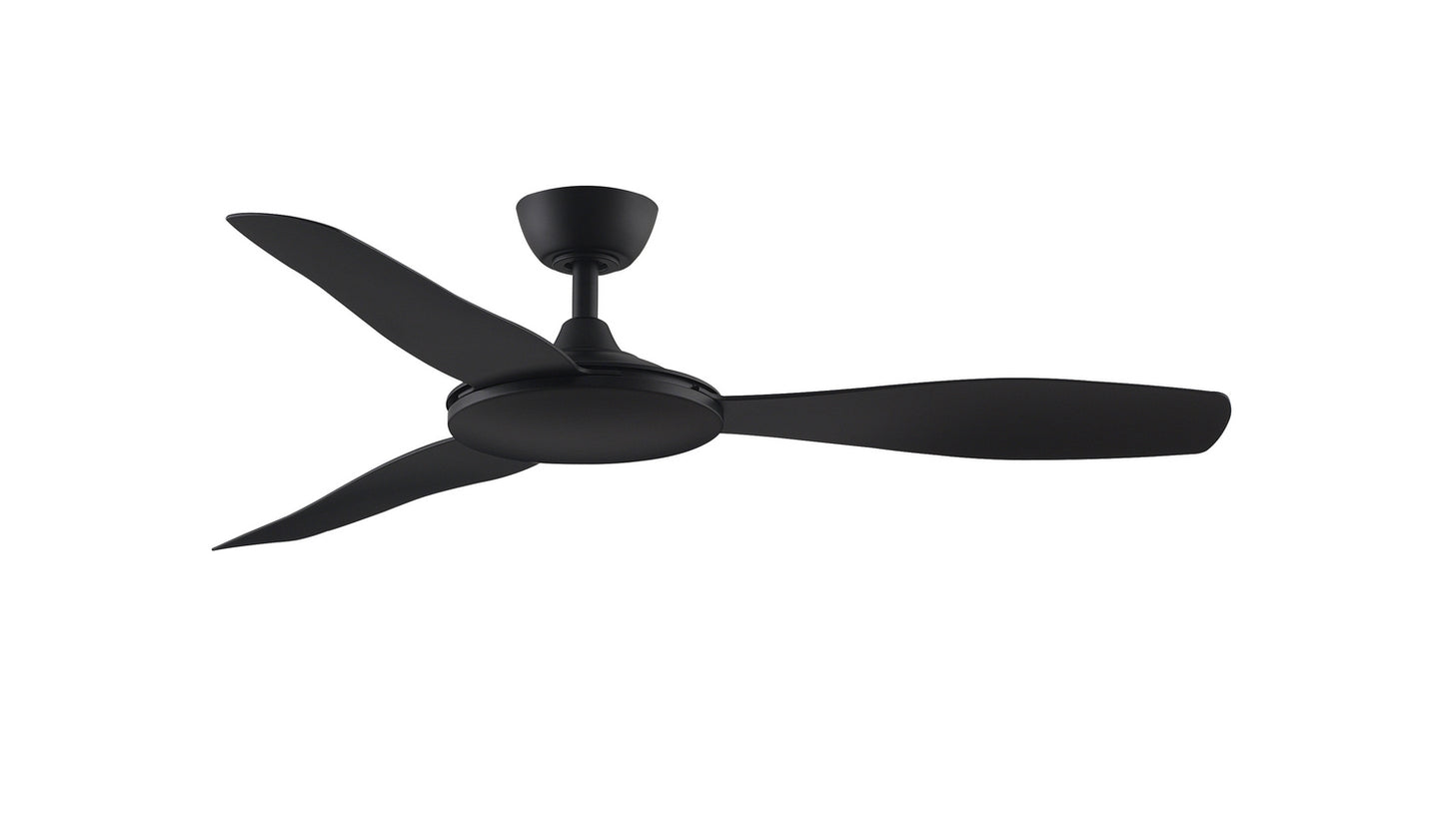 GlideAire 52" Ceiling Fan in Black
