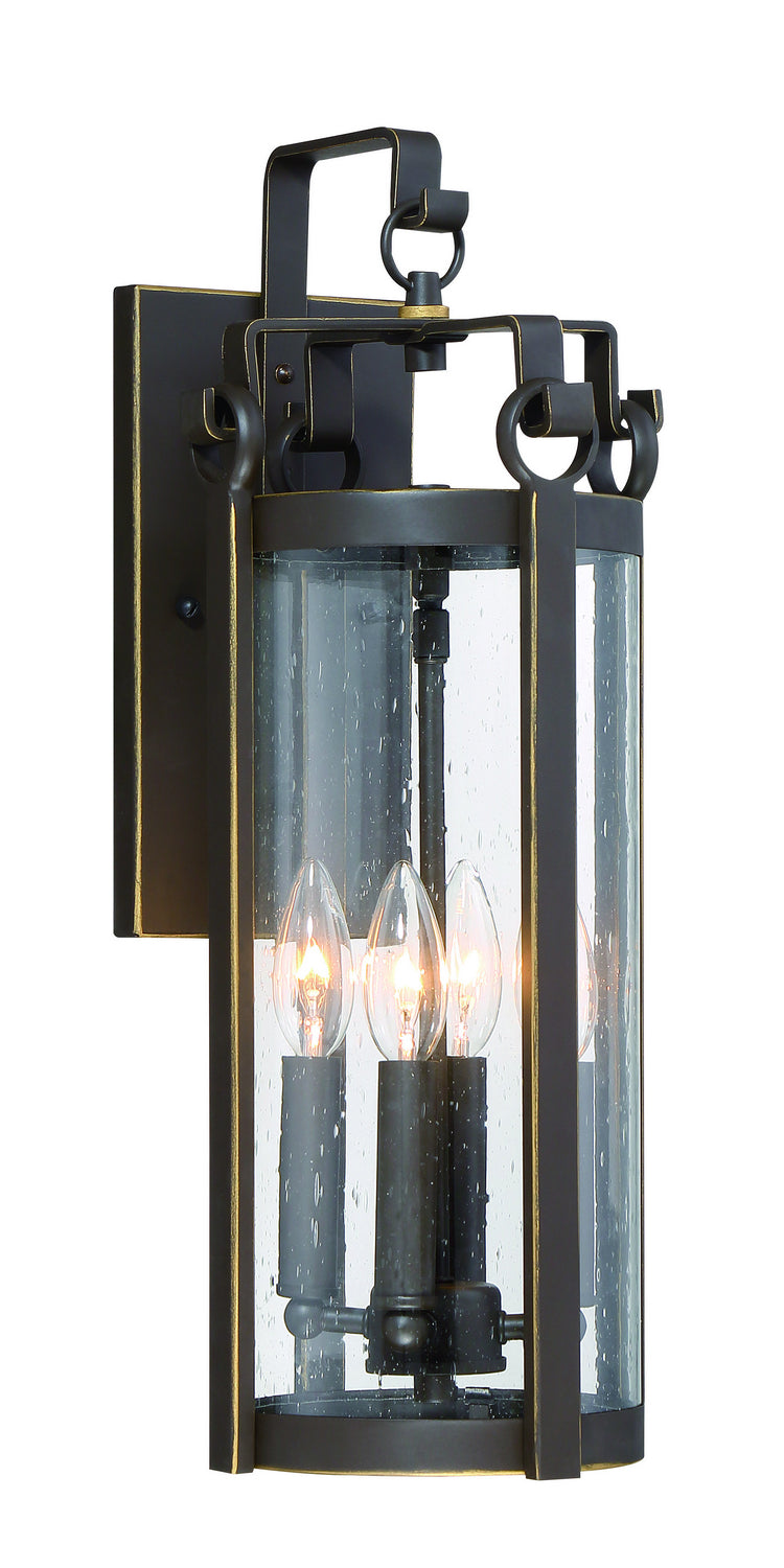Somerset Lane Four Light Outdoor Wall Mount in Dakota Bronze
