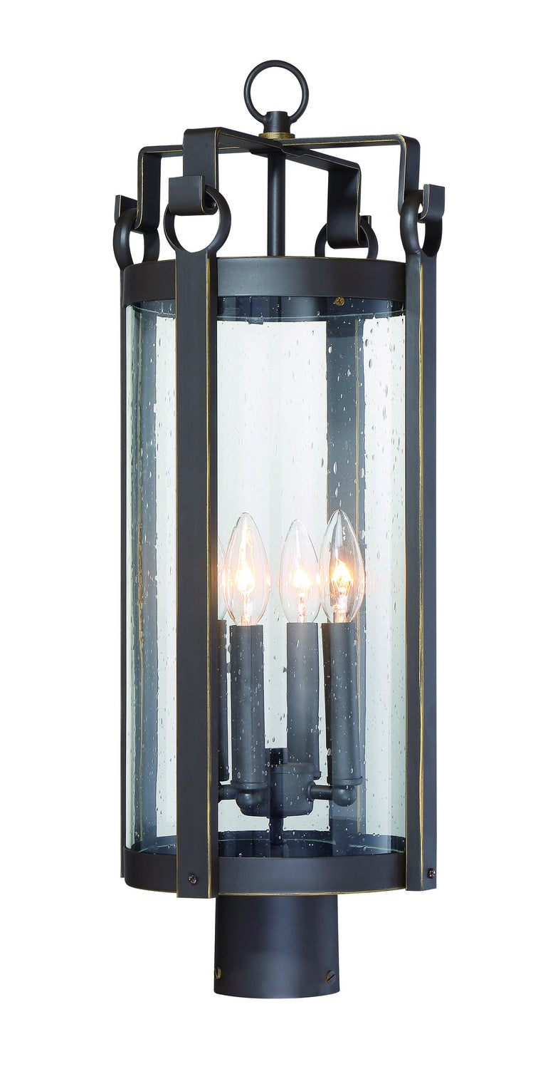 Somerset Lane Four Light Outdoor Post Mount in Dakota Bronze