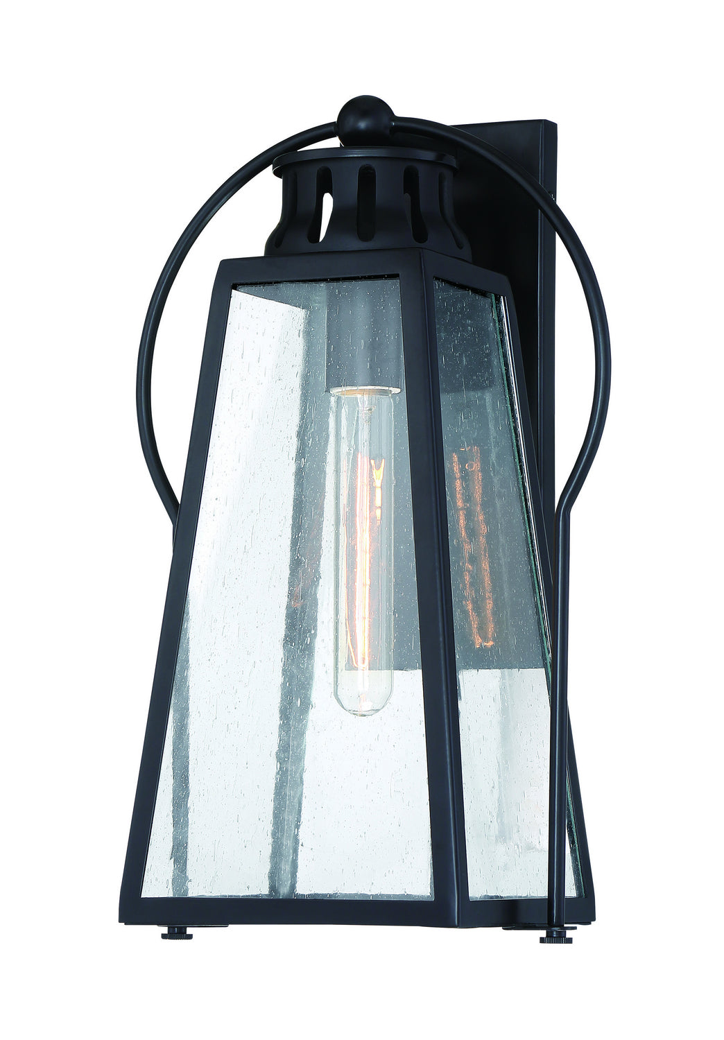 Halder Bridge One Light Outdoor Wall Mount in Sand Black