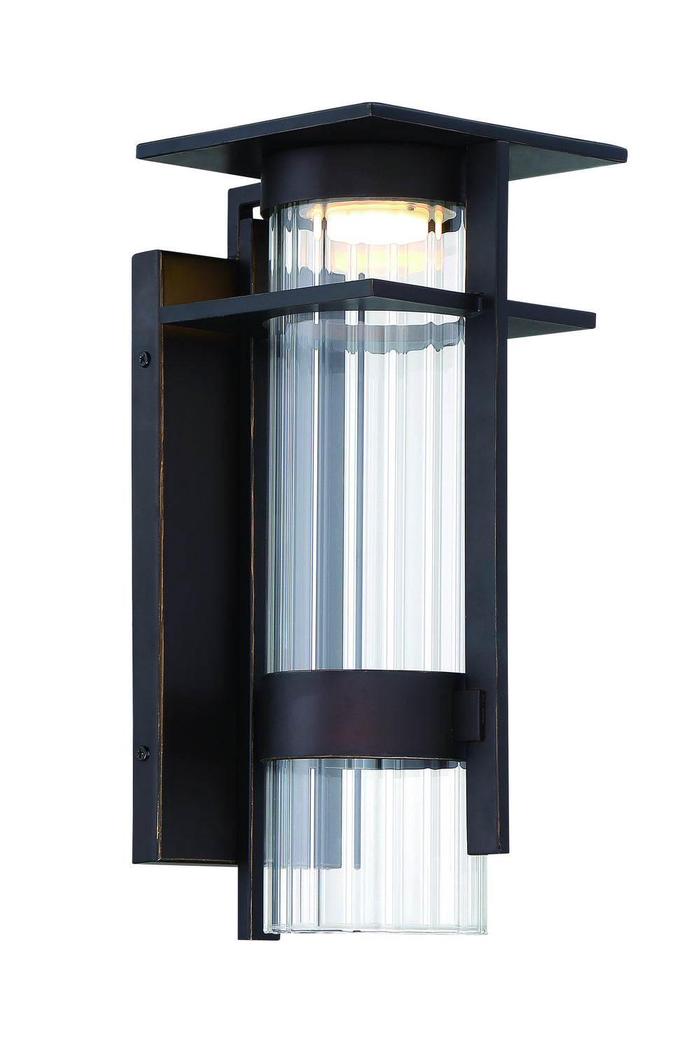Kittner LED Outdoor Wall Mount in Oil Rubbed Bronze And Gold Highlights