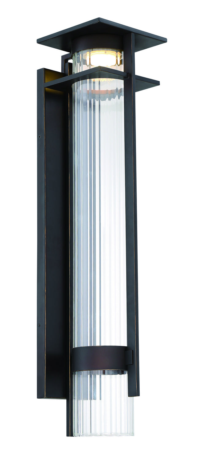 Kittner LED Outdooe Wall Mount in Oil Rubbed Bronze And Gold Highlights