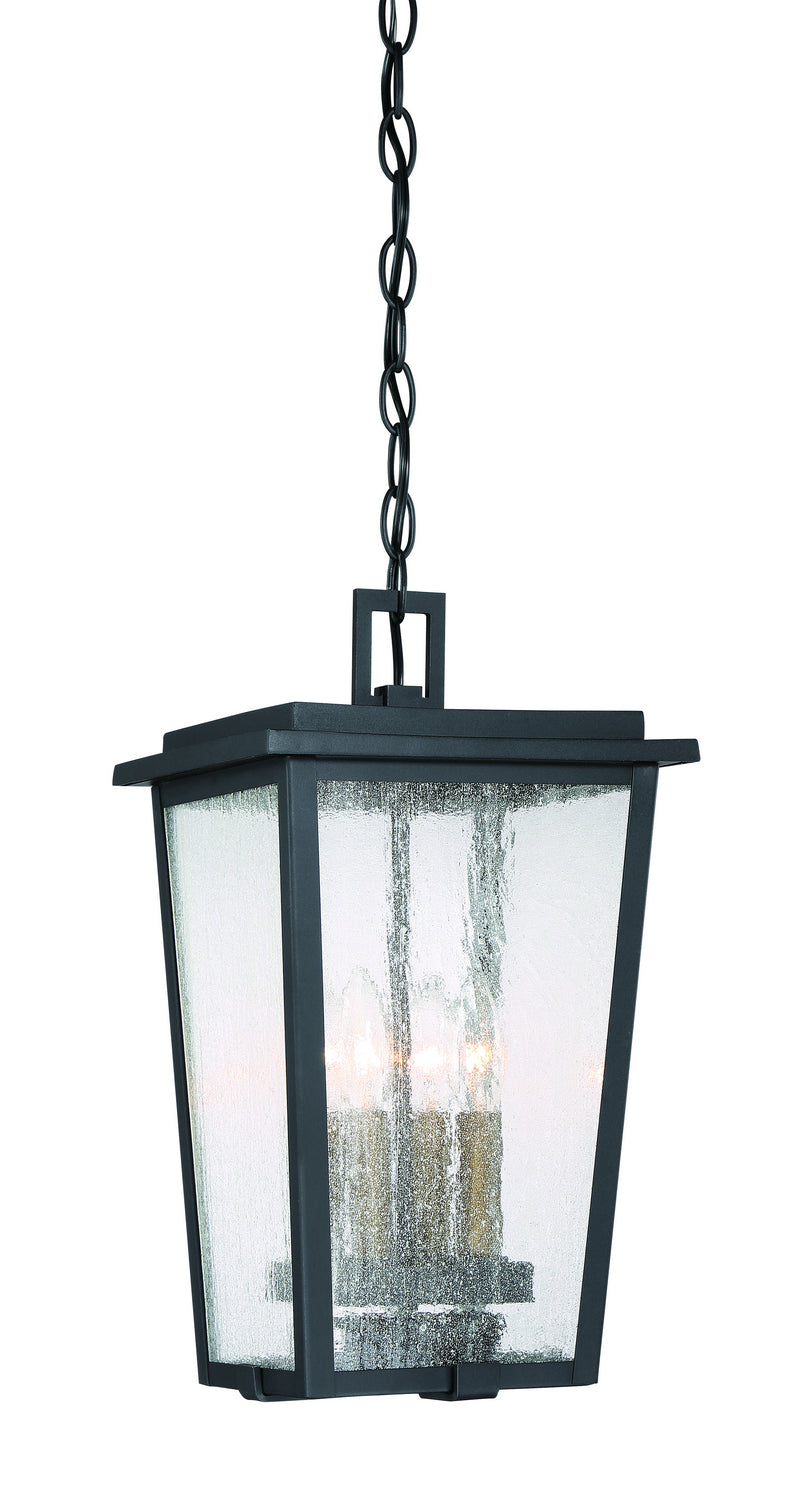 Cantebury Four Light Chain Hung in Sand Black, Burnt Gold & Sand Black