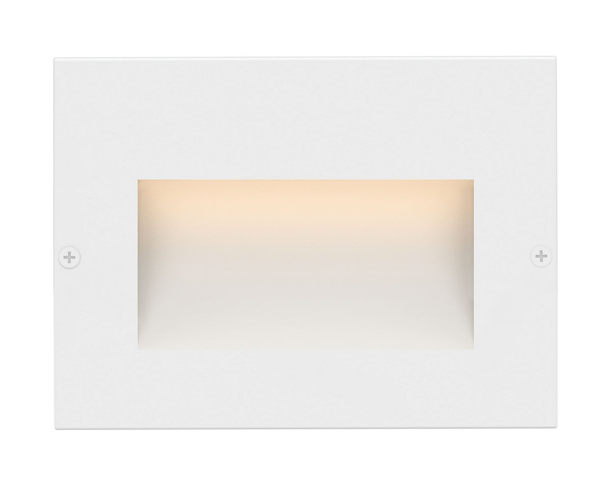 Taper LED Step Light in Satin White
