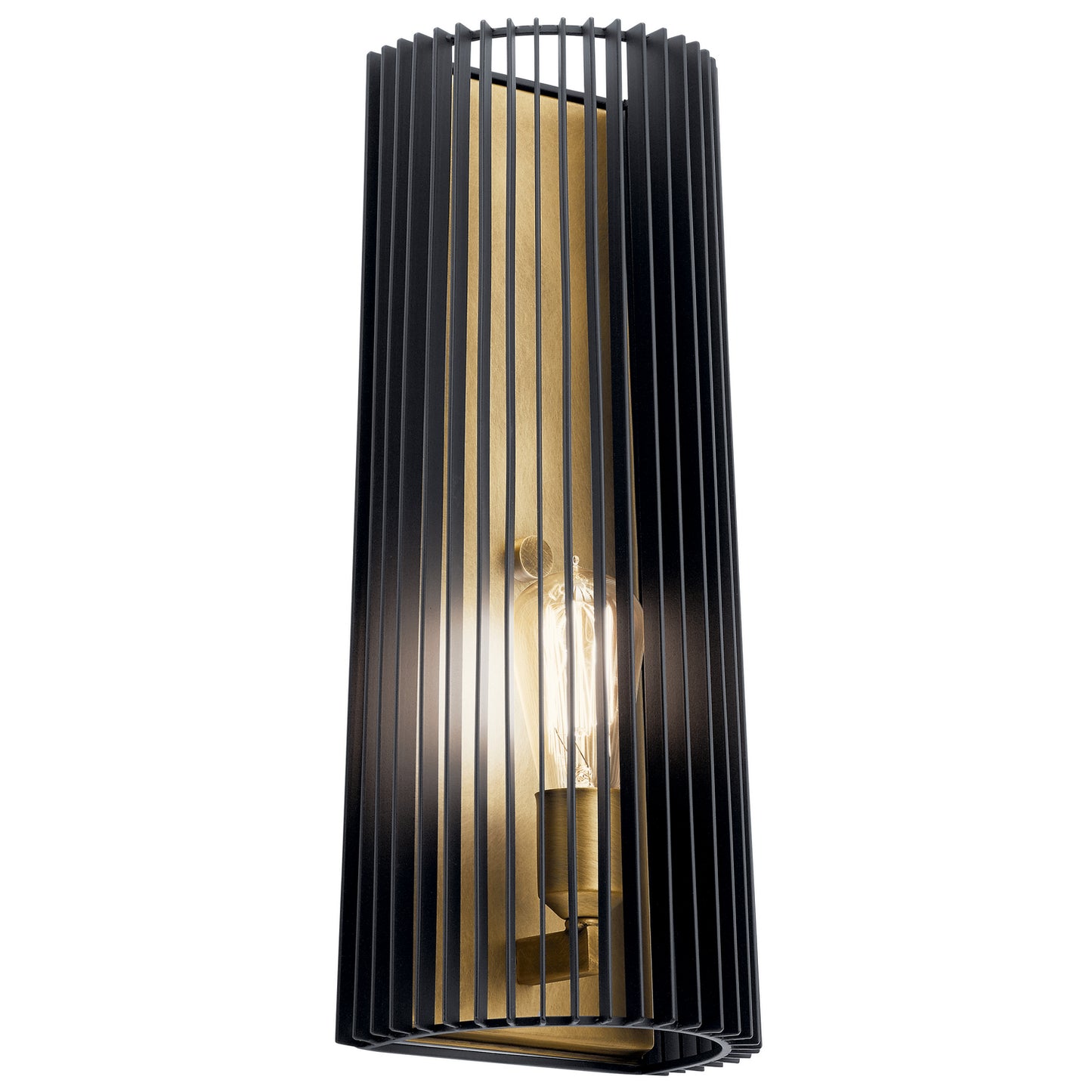 Linara One Light Wall Sconce in Black