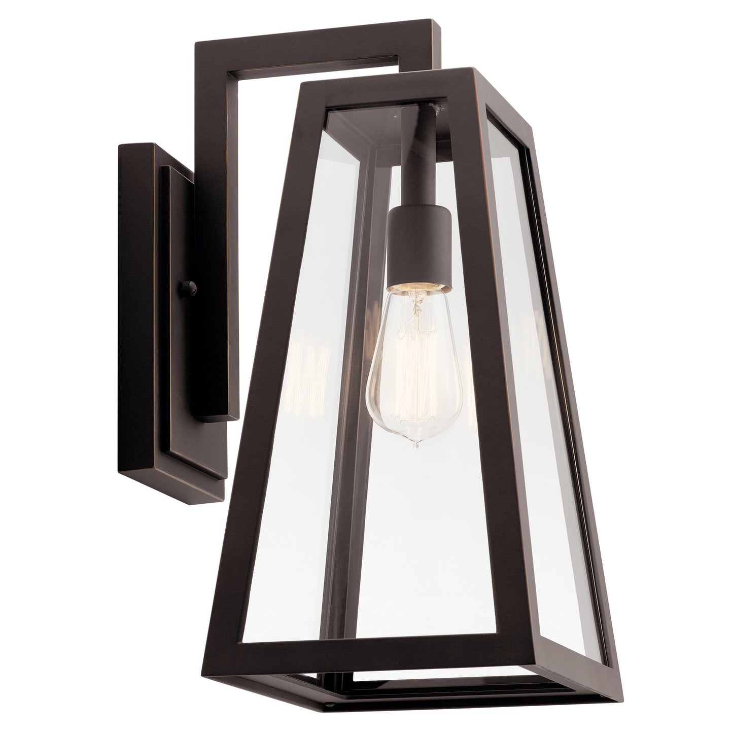 Delison One Light Outdoor Wall Mount in Rubbed Bronze