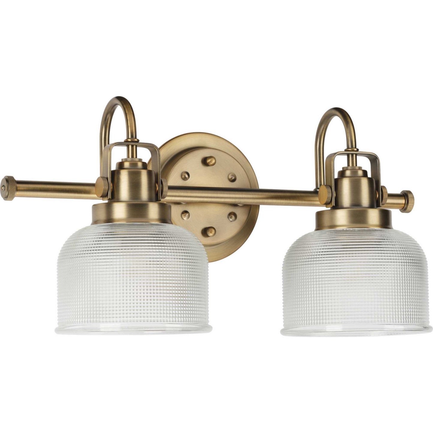 Archie Two Light Bath Bracket in Vintage Brass
