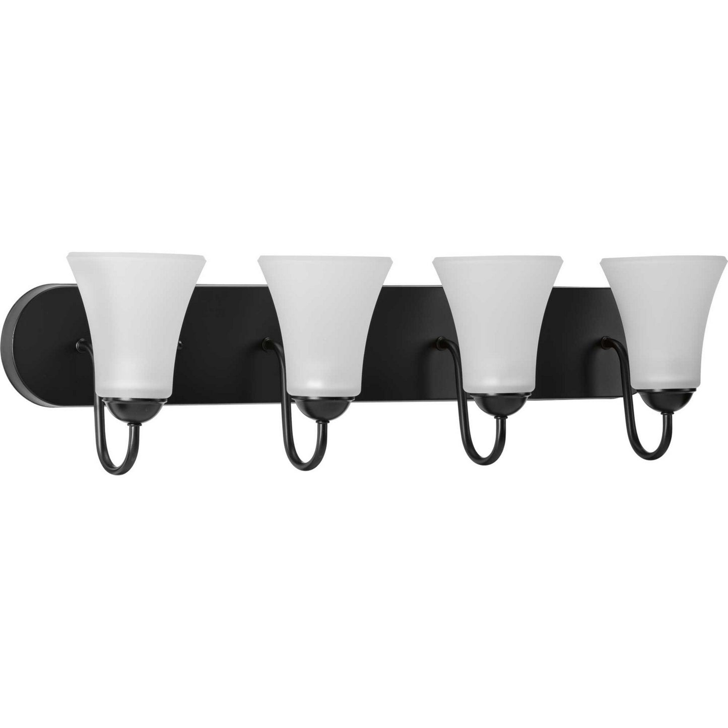 Classic Four Light Bath Bracket in Black